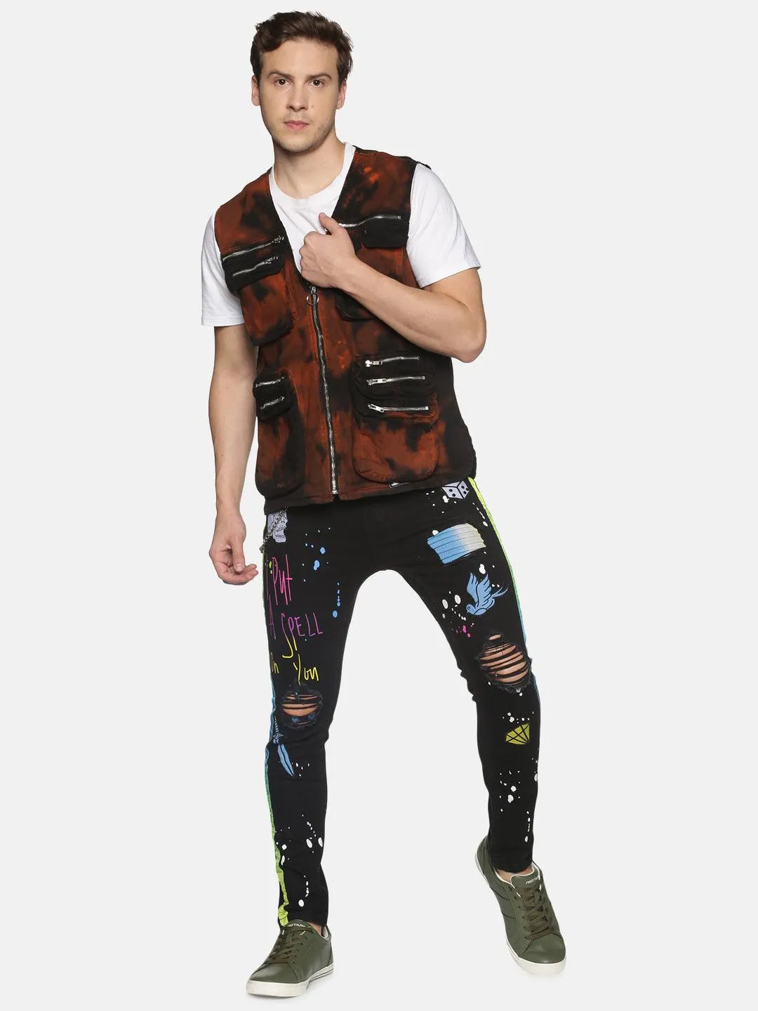 Kultprit 10 pocket sleeveless jacket