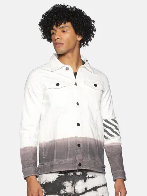 Kultprit tie & dye Jacket with sleeve print