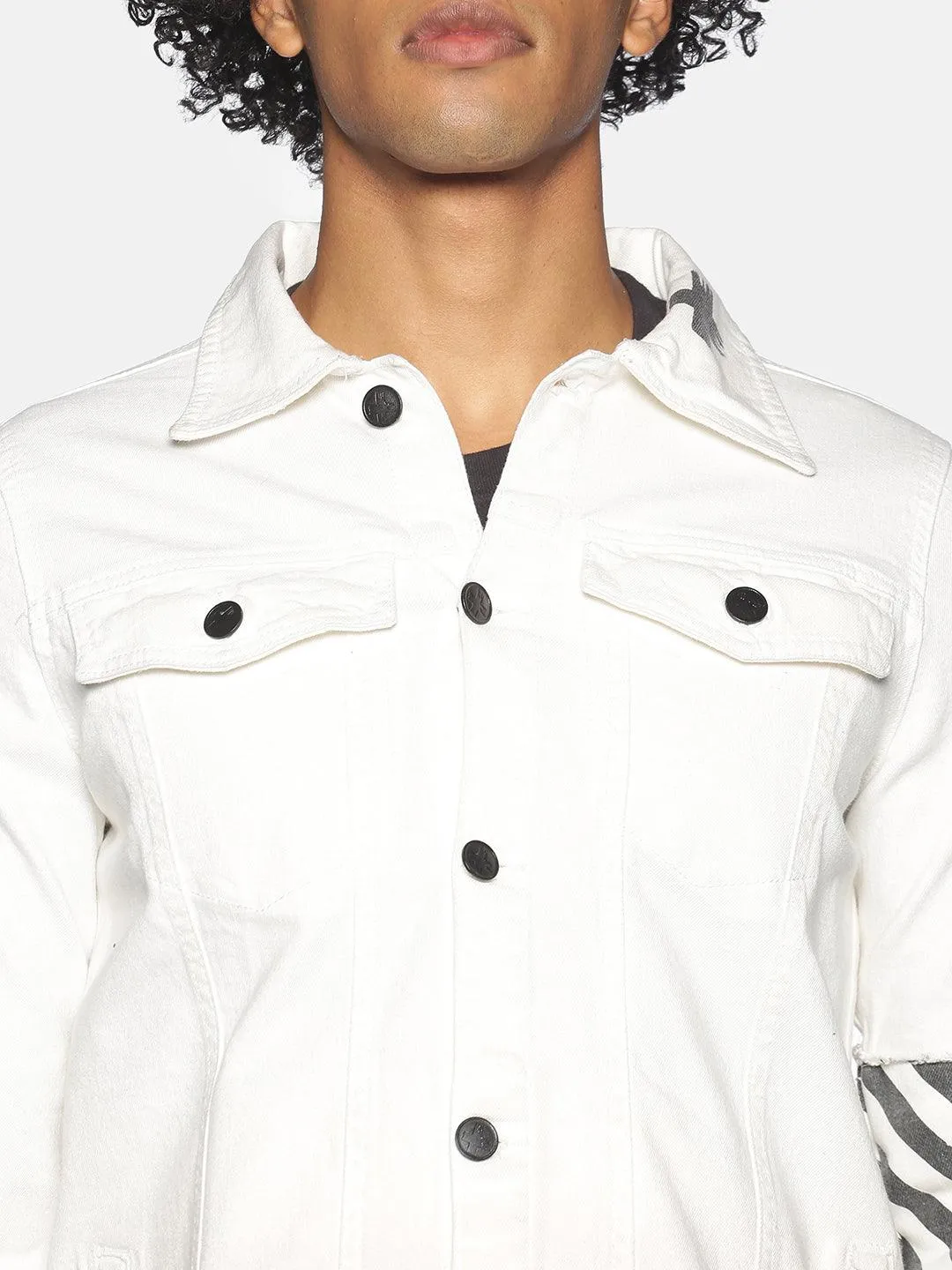 Kultprit tie & dye Jacket with sleeve print