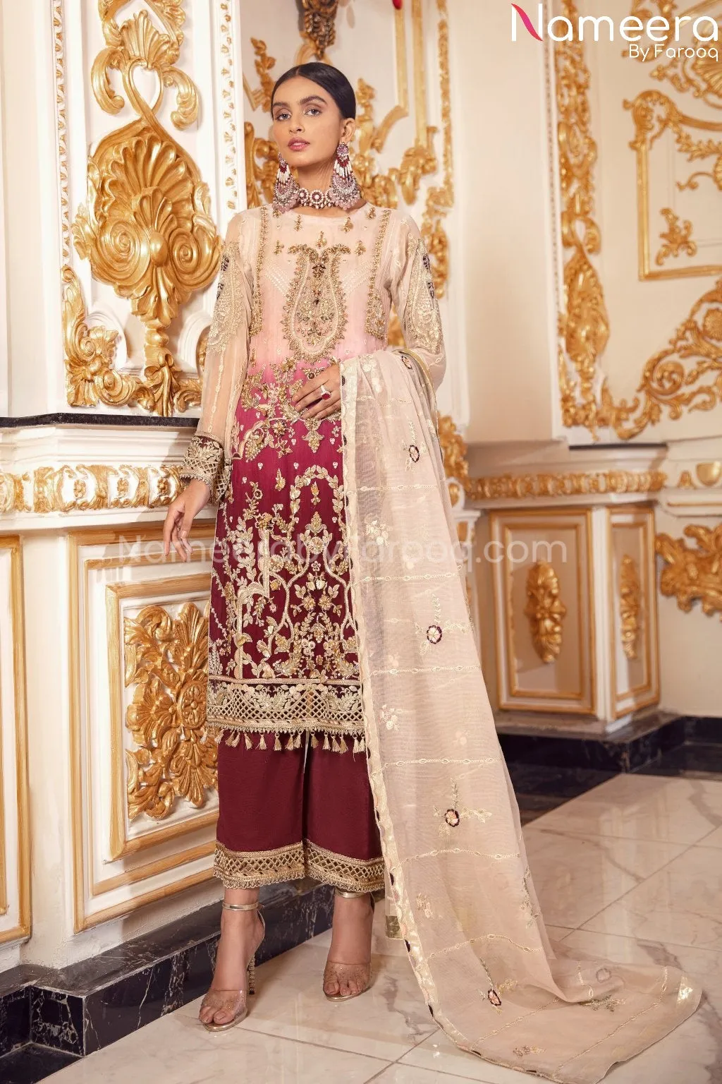 Latest Pakistani Party Wear Dress for Girls 2021 #BP185
