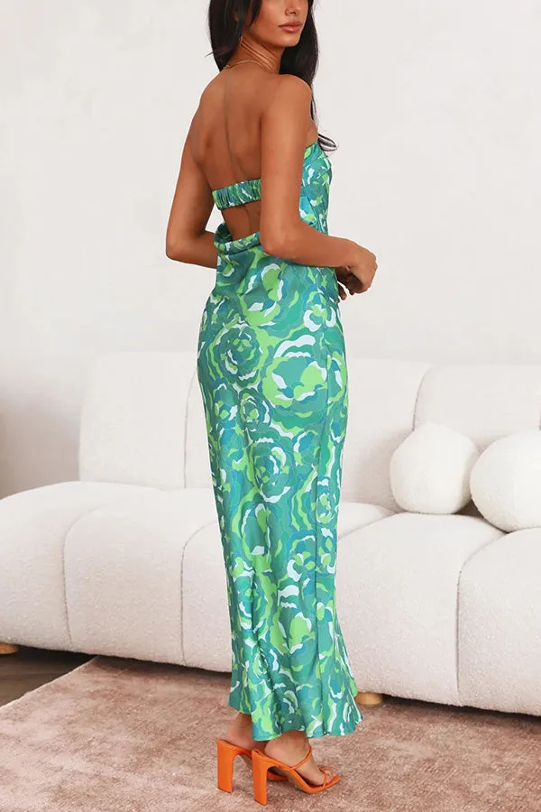 Letters of Mine Floral Off Shoulder Maxi Dress
