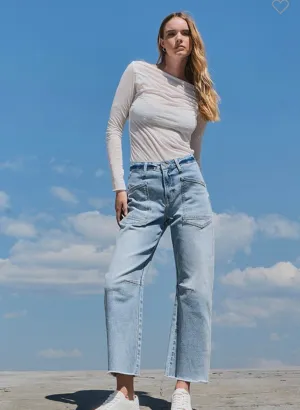 Light Denim Pocket Jeans