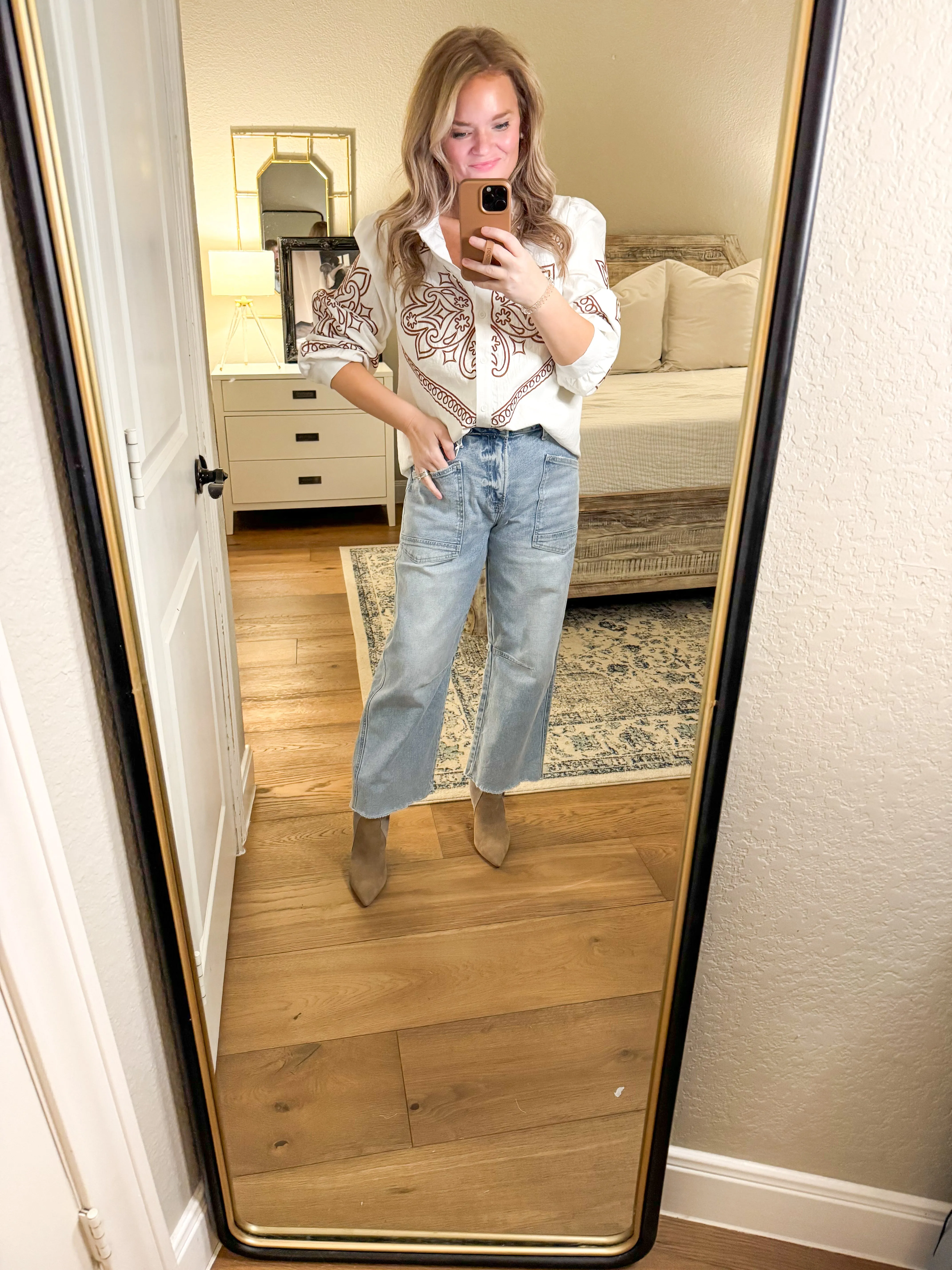 Light Denim Pocket Jeans