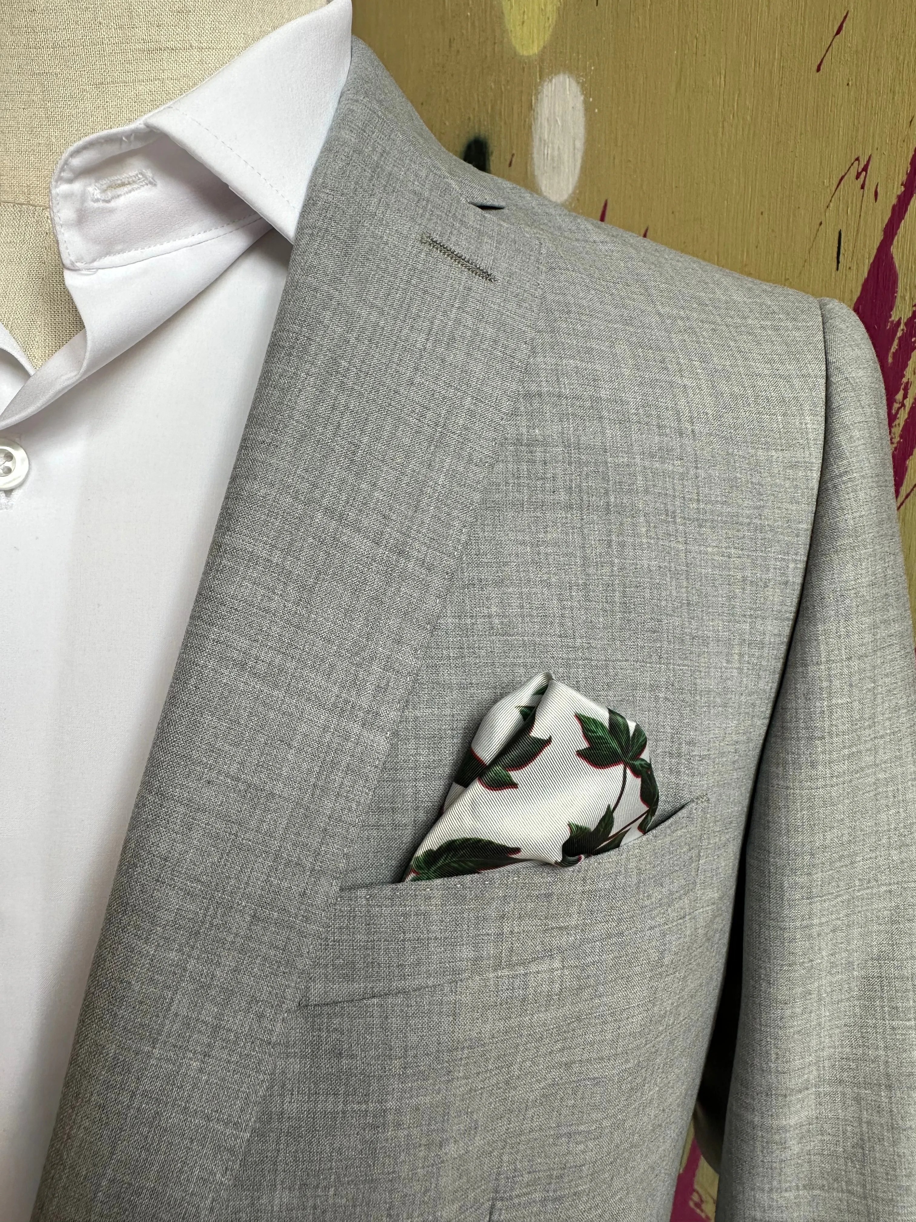 Light Gray Stretch Premium Suit Coat
