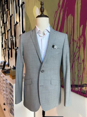 Light Gray Stretch Premium Suit Coat