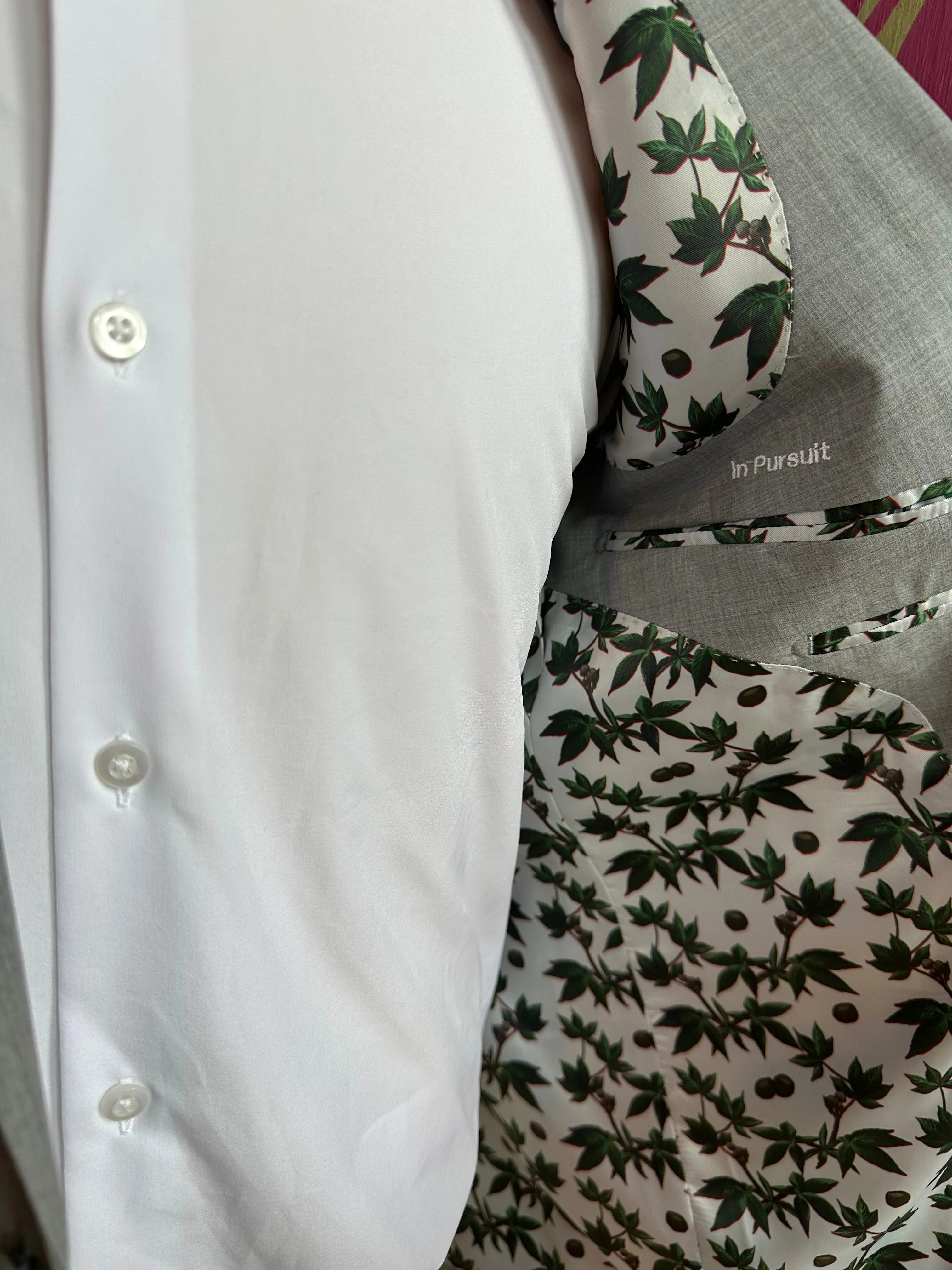 Light Gray Stretch Premium Suit Coat