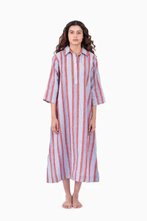 Linen Vesper Dress Vern Red