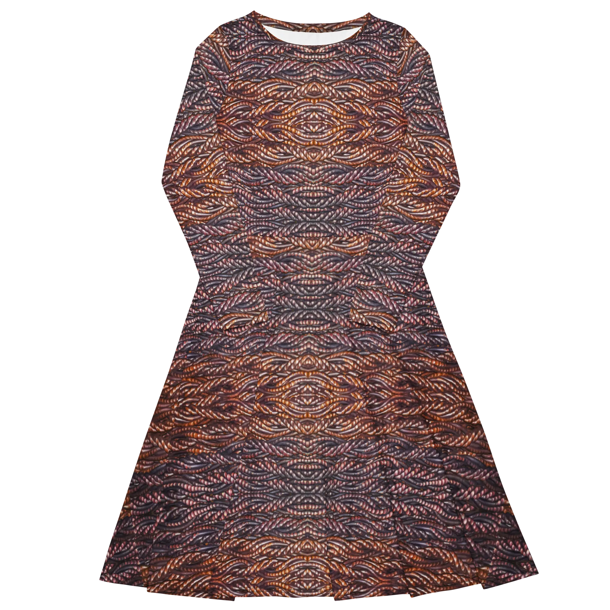 Long Sleeve Midi Dress (Her/Muliebris)(Grail Hearth Core Copper Fabric) RJSTHw2023 RJS