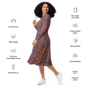 Long Sleeve Midi Dress (Her/Muliebris)(Grail Hearth Core Copper Fabric) RJSTHw2023 RJS