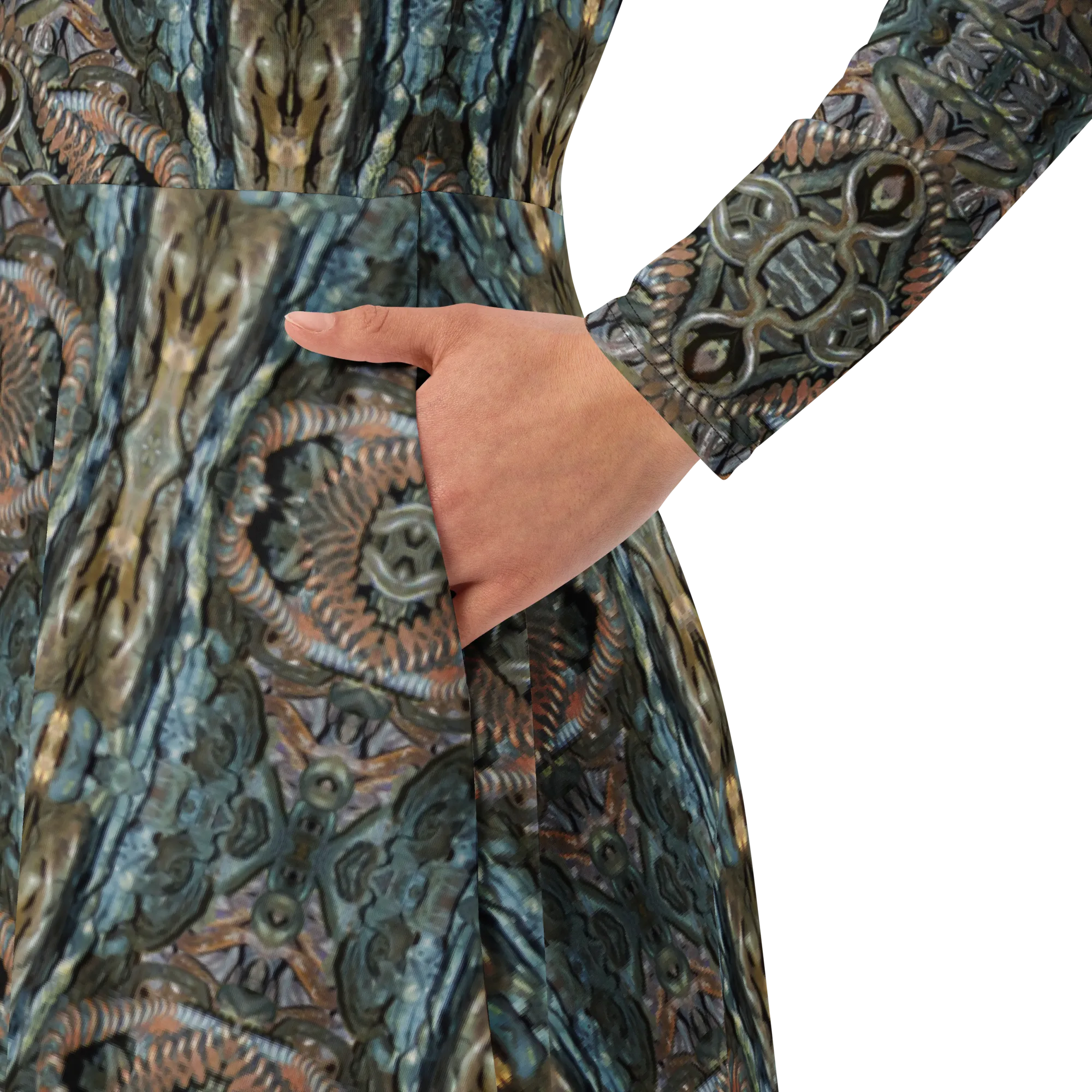 Long Sleeve Midi Dress (Her/Muliebris)(Grail Night Hoard Virtus 8.12) RJSTHS2022 RJS