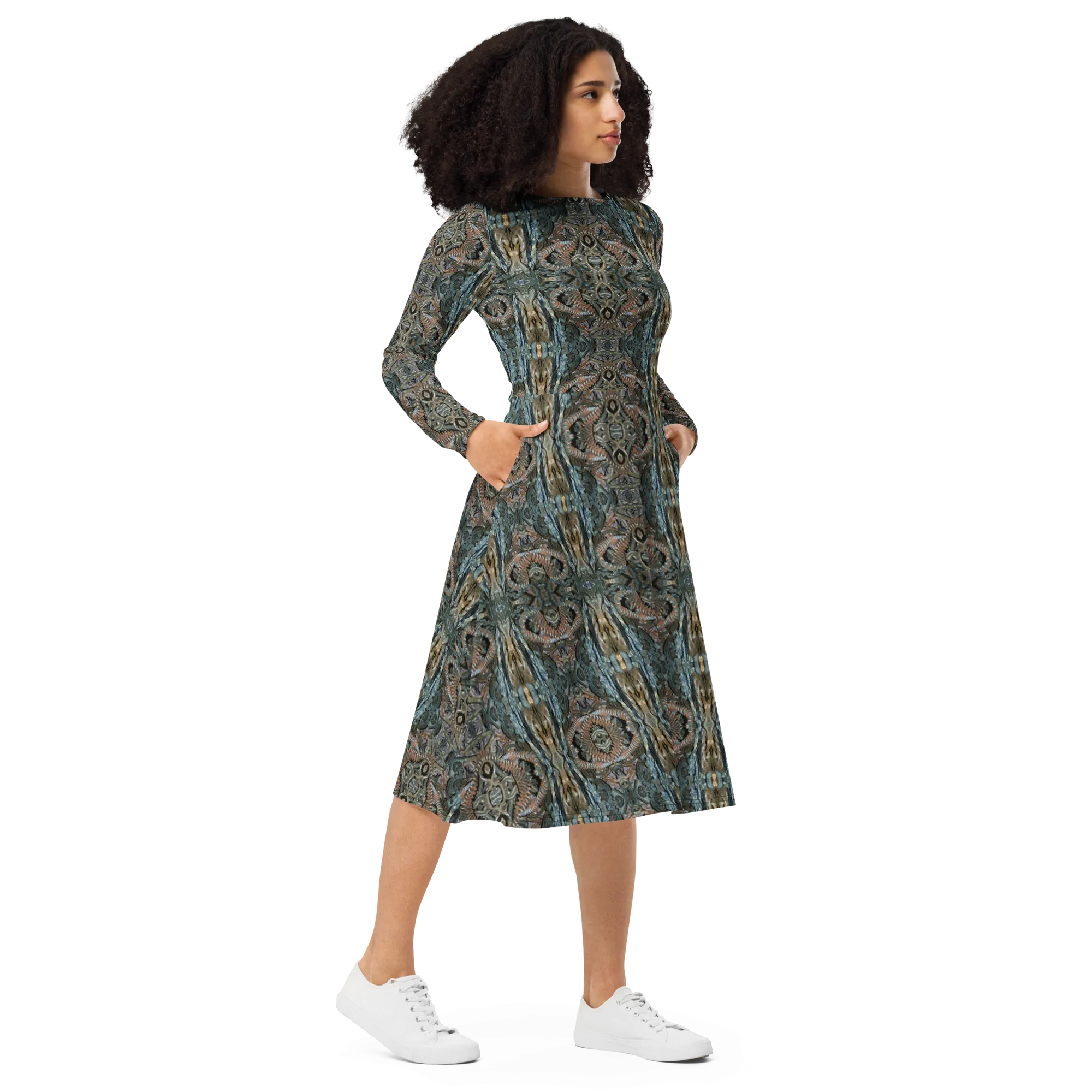 Long Sleeve Midi Dress (Her/Muliebris)(Grail Night Hoard Virtus 8.12) RJSTHS2022 RJS