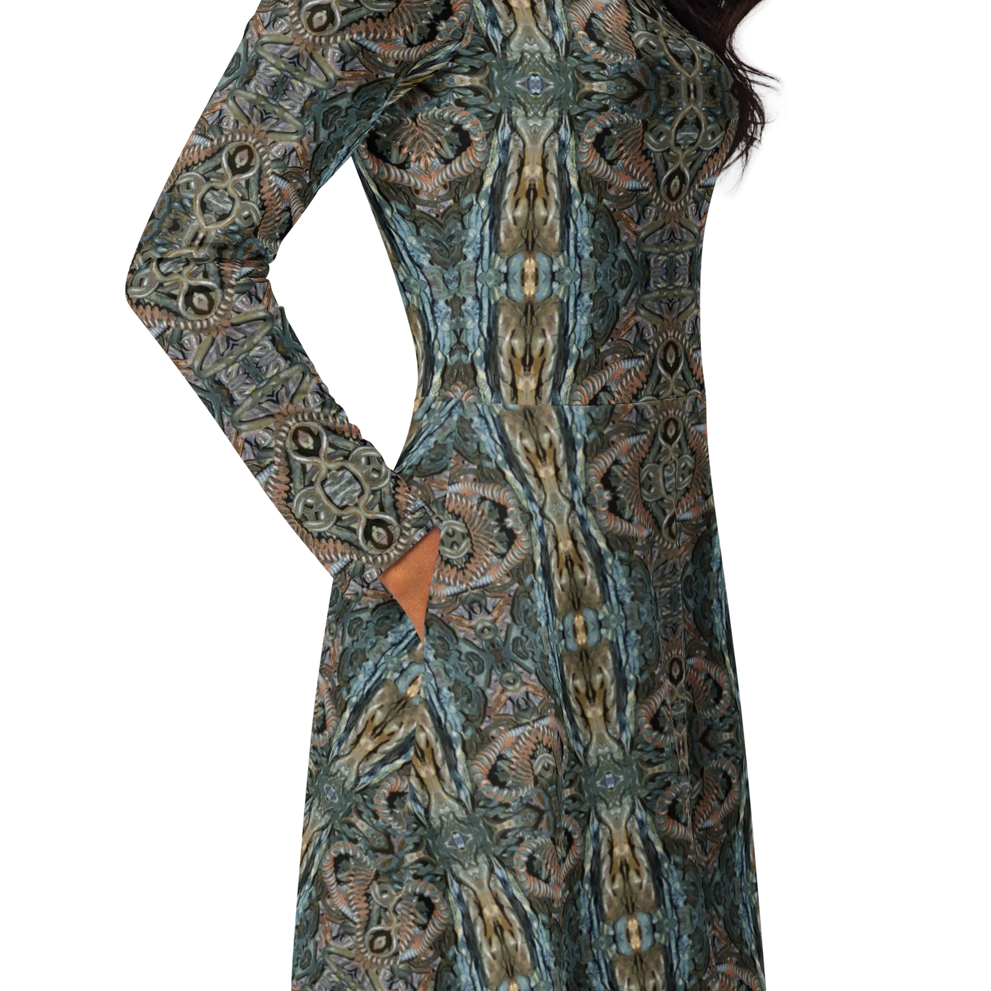 Long Sleeve Midi Dress (Her/Muliebris)(Grail Night Hoard Virtus 8.12) RJSTHS2022 RJS