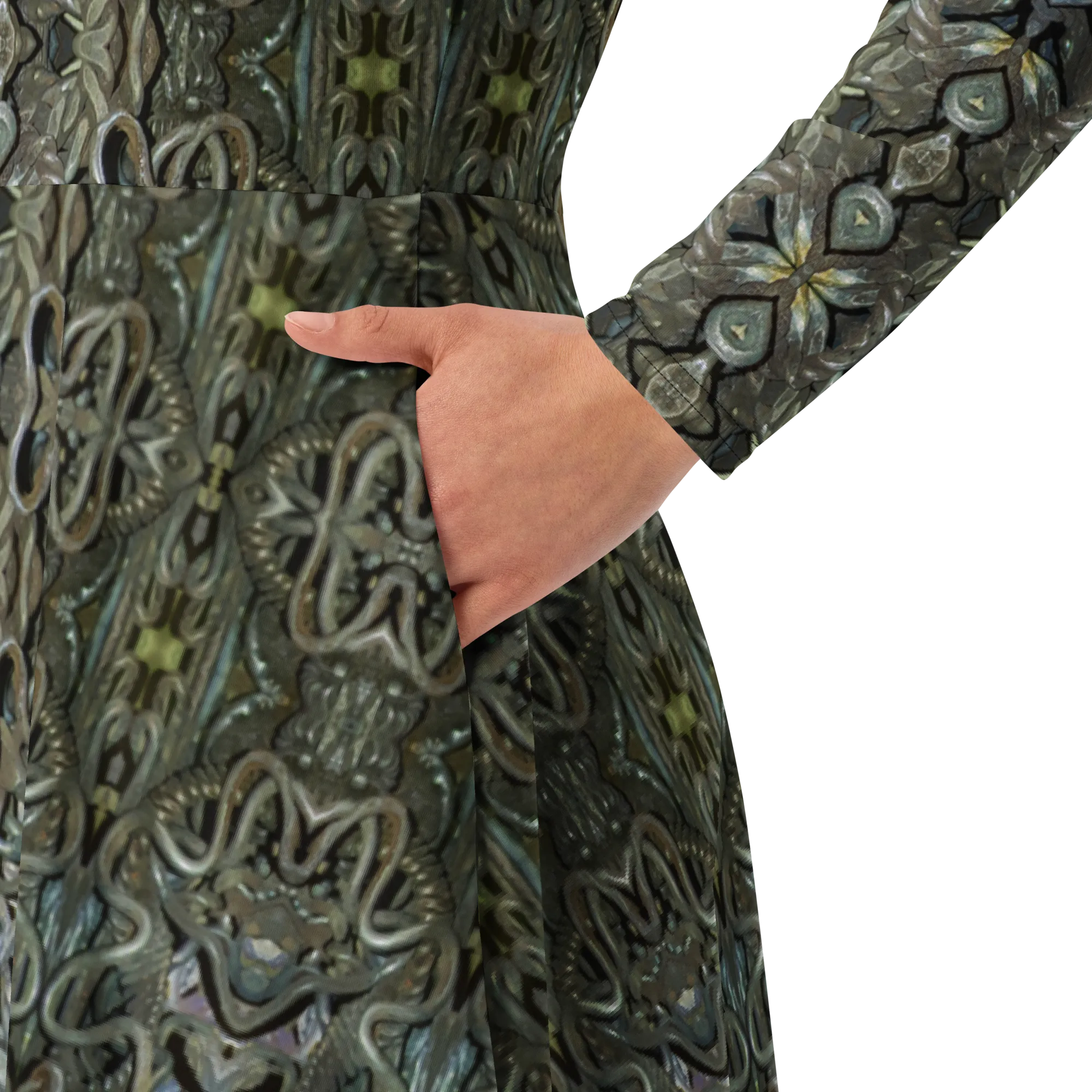 Long Sleeve Midi Dress (Her/Muliebris)(Grail Night Hoard Virtus 8.3) RJSTHS2022 RJS