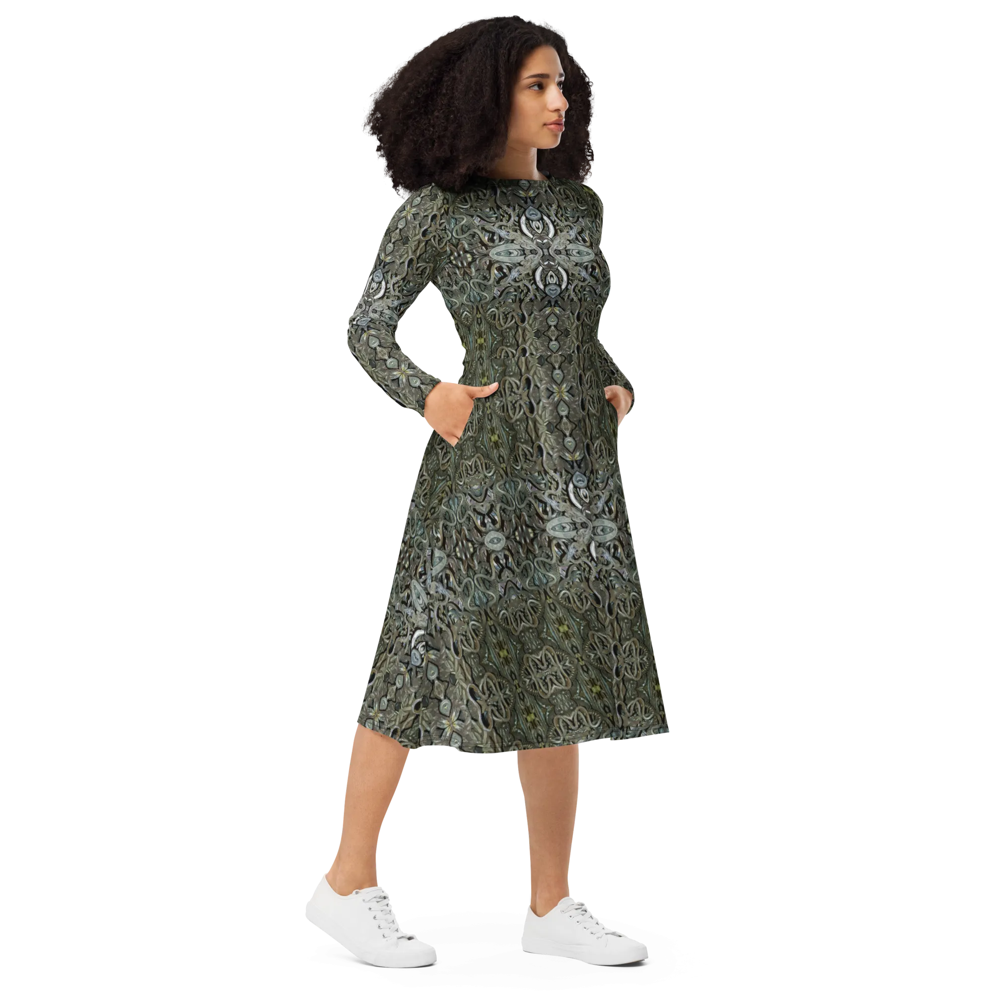 Long Sleeve Midi Dress (Her/Muliebris)(Grail Night Hoard Virtus 8.3) RJSTHS2022 RJS