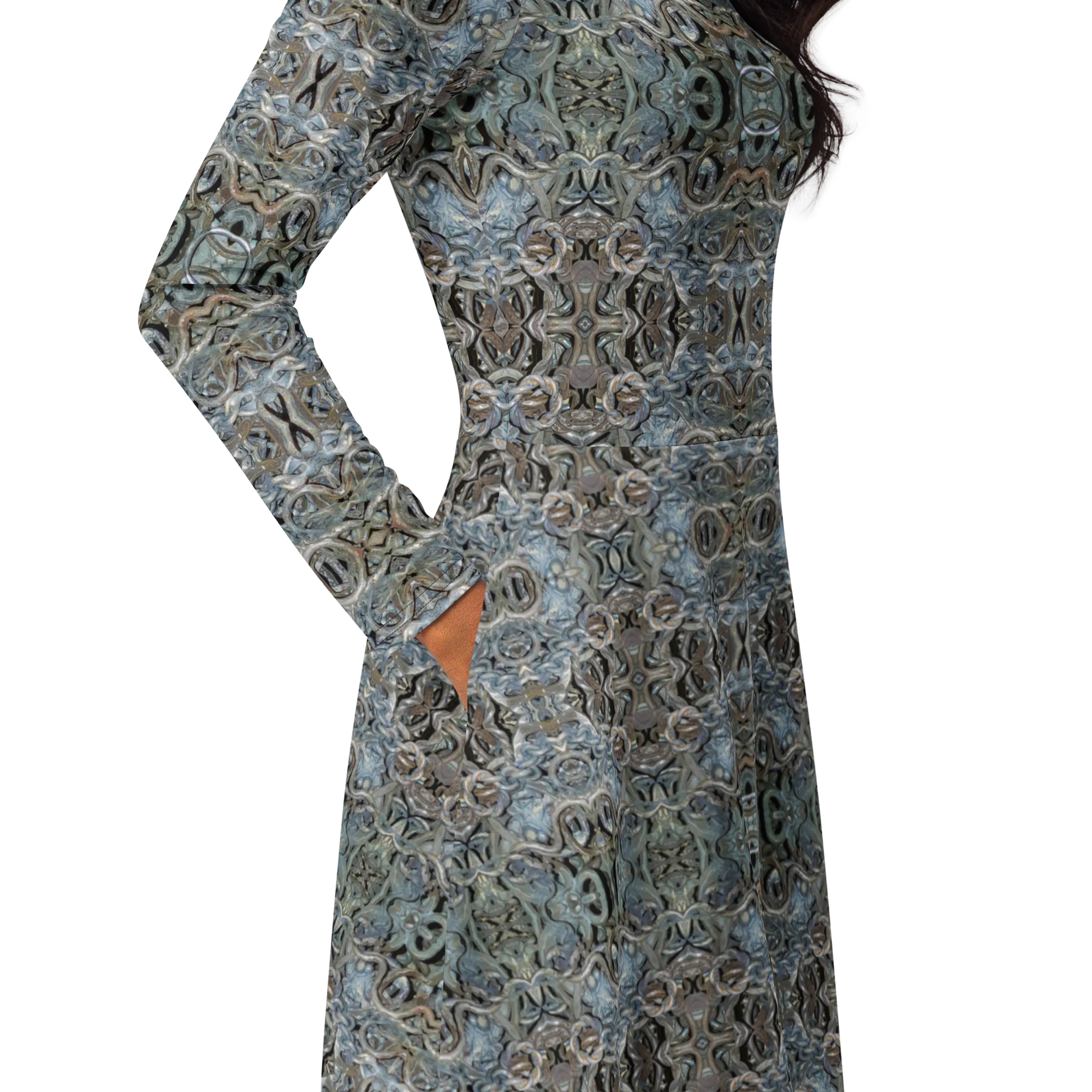 Long Sleeve Midi Dress (Her/Muliebris)(Grail Night Hoard Virtus 8.9) RJSTHS2022 RJS