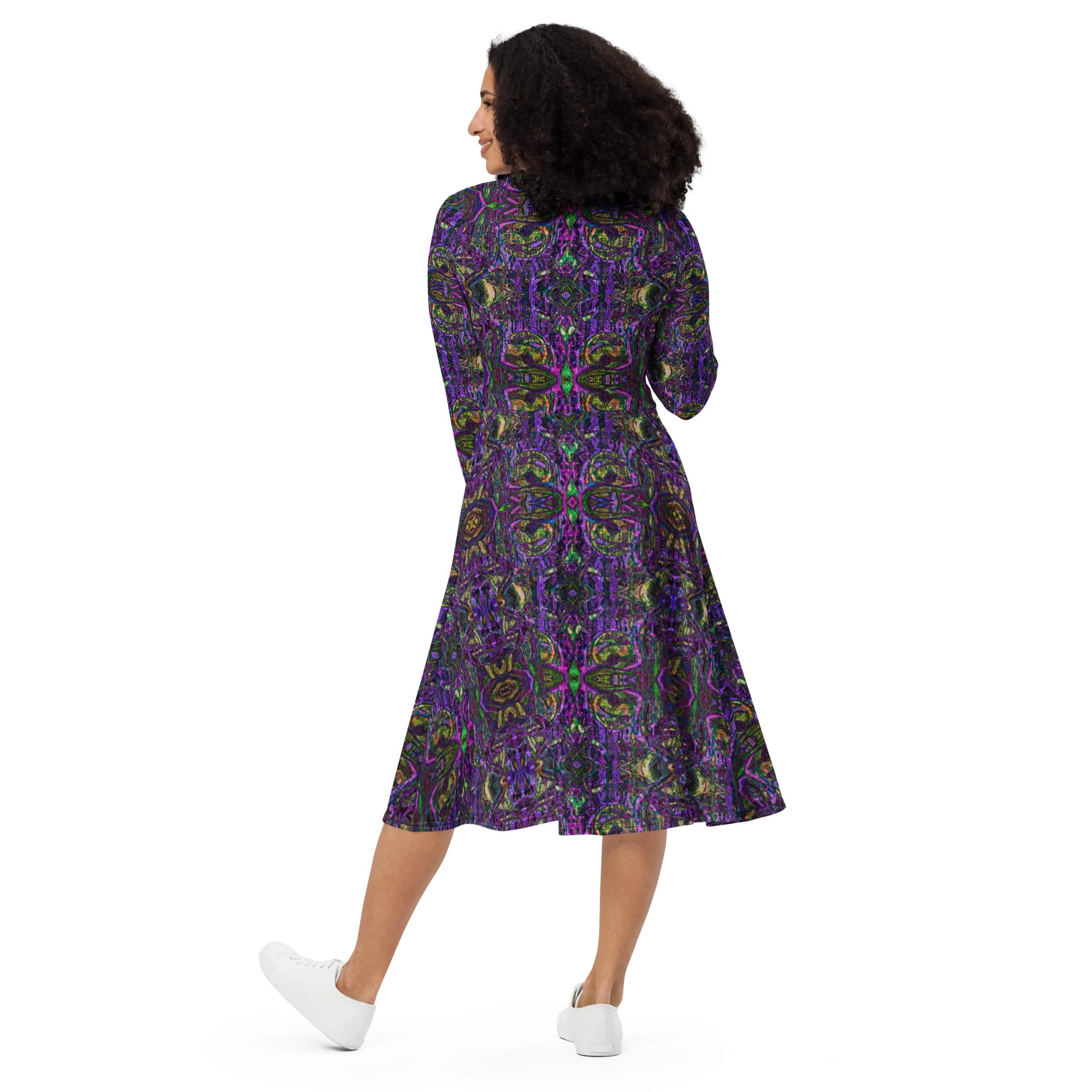 Long Sleeve Midi Dress (Her/Muliebris)(Pure Candy GNHV8.2.1 Purple Logo@Alchemic) RJSTHS2022 RJS