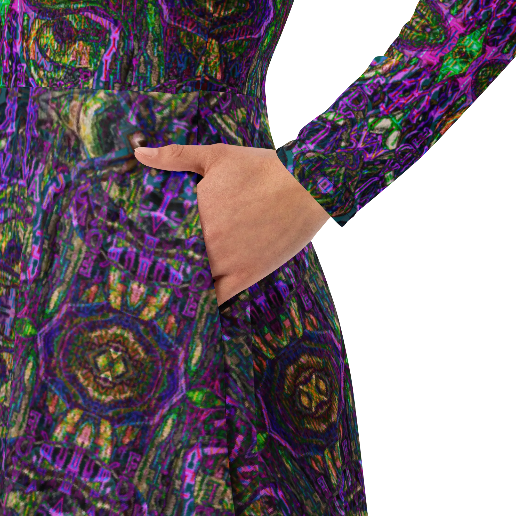 Long Sleeve Midi Dress (Her/Muliebris)(Pure Candy GNHV8.2.1 Purple Logo@Alchemic) RJSTHS2022 RJS