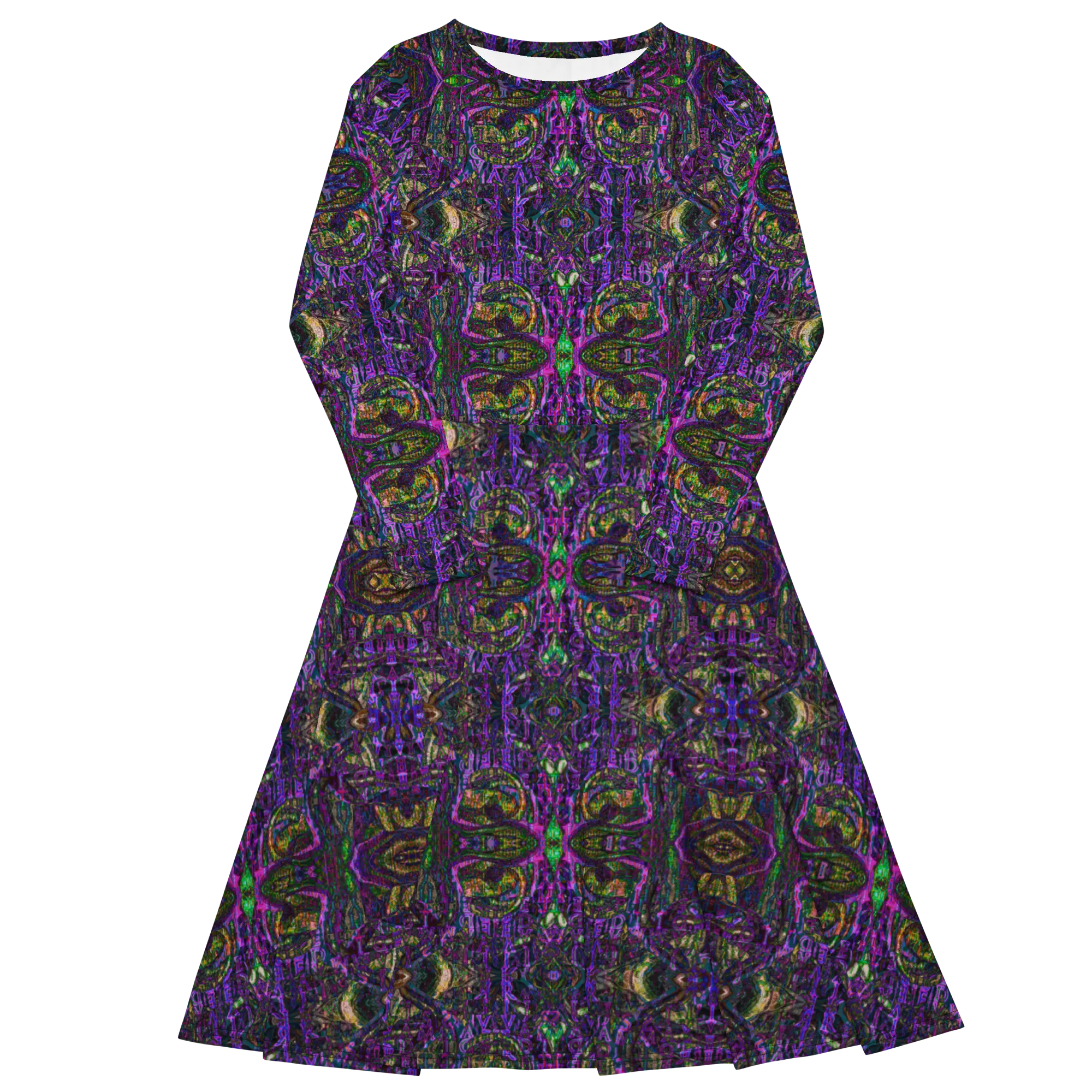 Long Sleeve Midi Dress (Her/Muliebris)(Pure Candy GNHV8.2.1 Purple Logo@Alchemic) RJSTHS2022 RJS