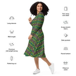 Long Sleeve Midi Dress (Her/Muliebris)(Pure Candy RJSTH@Alchemic) RJSTHS2022 RJS