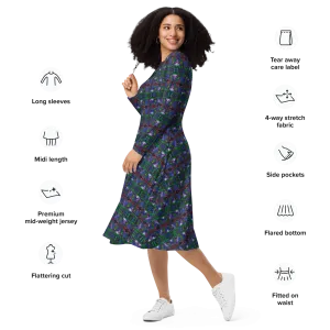 Long Sleeve Midi Dress (Her/Muliebris)(Pure Candy RJSTH@Alchemic) RJSTHS2022 RJS
