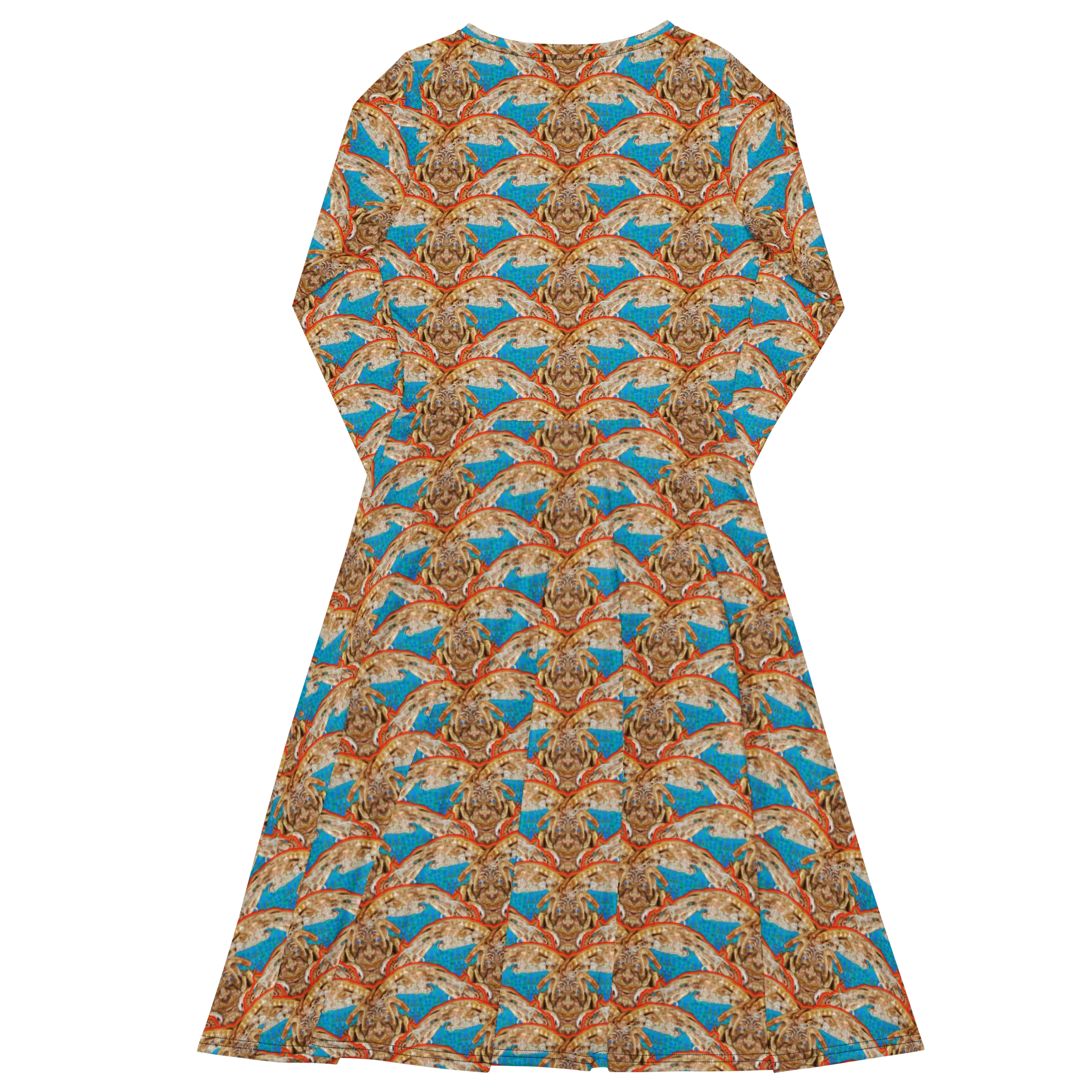 Long Sleeve Midi Dress (Her/Muliebris)(Rind#12 Ouroboros Butterfly Blue Logo) RJSTHS2022 RJS