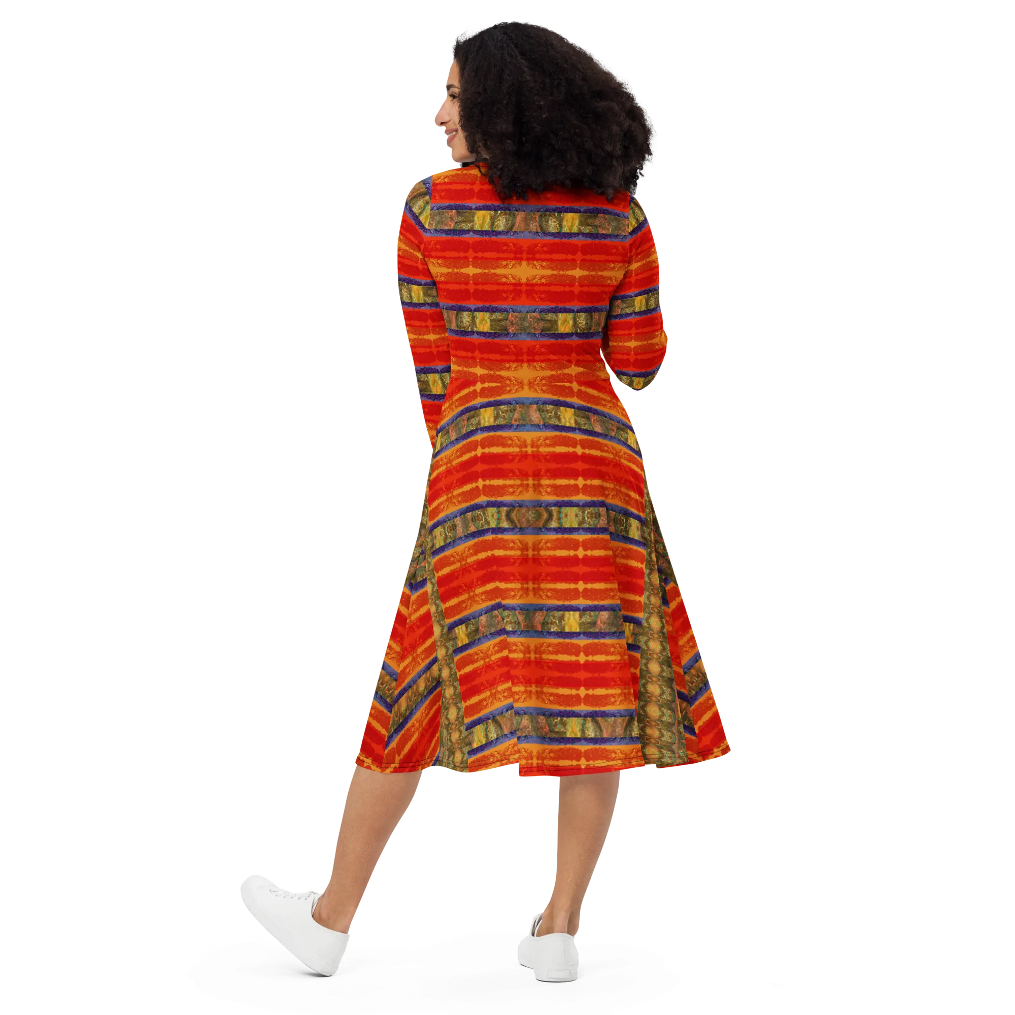 Long Sleeve Midi Dress (Her/Muliebris)(Rind#6 Rind Link) RJSTH@Fabric#6 RJSTHS2022 RJS