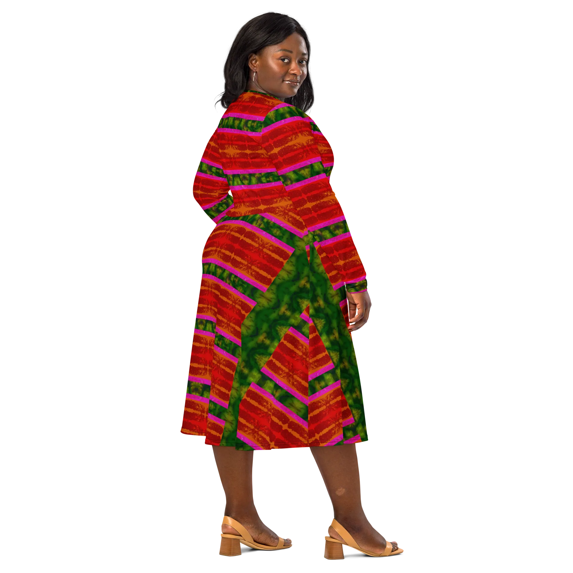 Long Sleeve Midi Dress (Her/Muliebris)(Rind#7 Rind Link) RJSTH@Fabric#7 RJSTHS2022 RJS