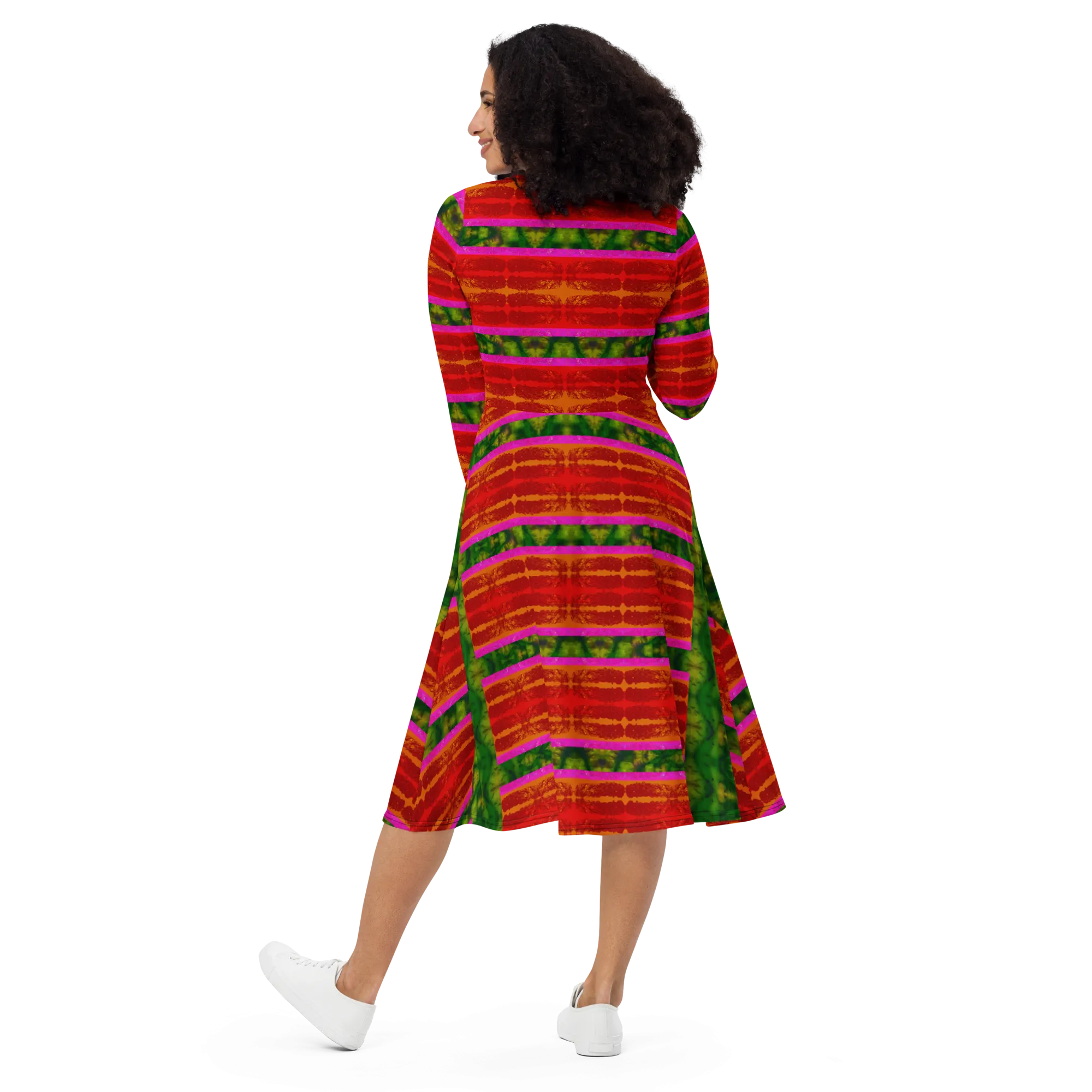 Long Sleeve Midi Dress (Her/Muliebris)(Rind#7 Rind Link) RJSTH@Fabric#7 RJSTHS2022 RJS