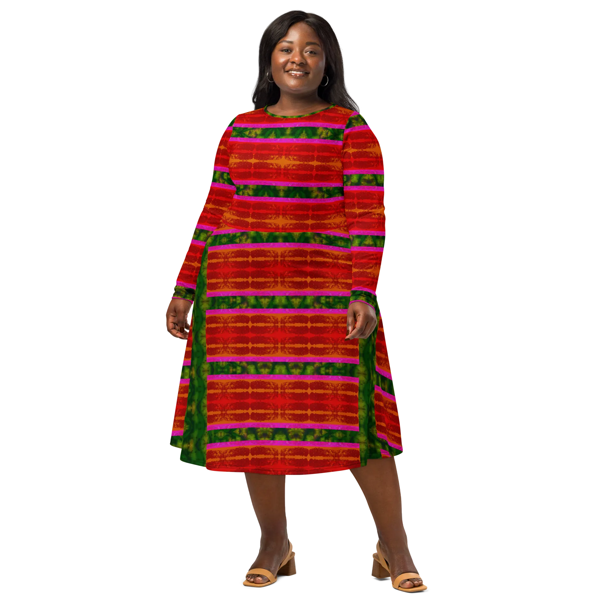 Long Sleeve Midi Dress (Her/Muliebris)(Rind#7 Rind Link) RJSTH@Fabric#7 RJSTHS2022 RJS