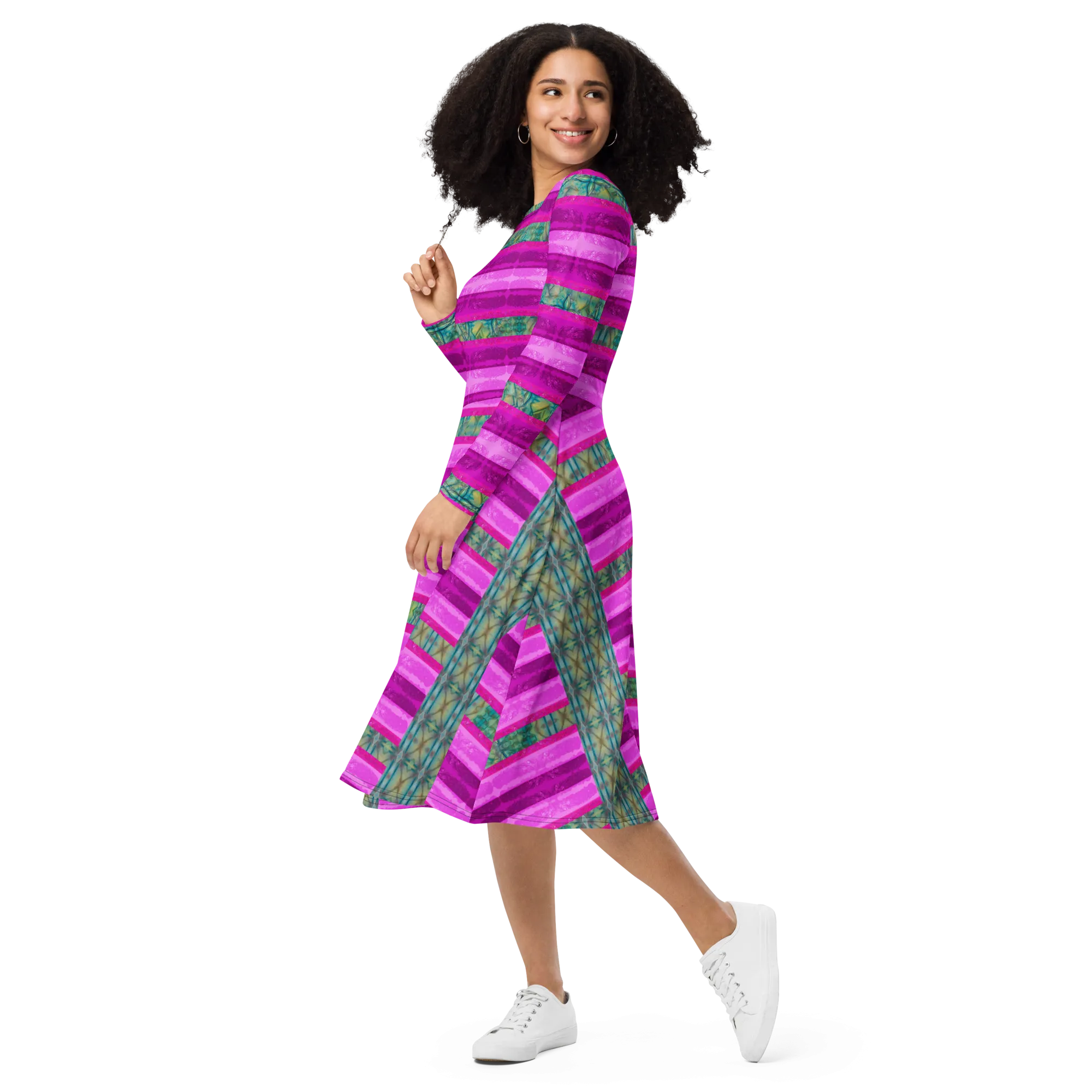 Long Sleeve Midi Dress (Her/Muliebris)(Rind#9 Rind Link) RJSTH@Fabric#9 RJSTHS2022 RJS