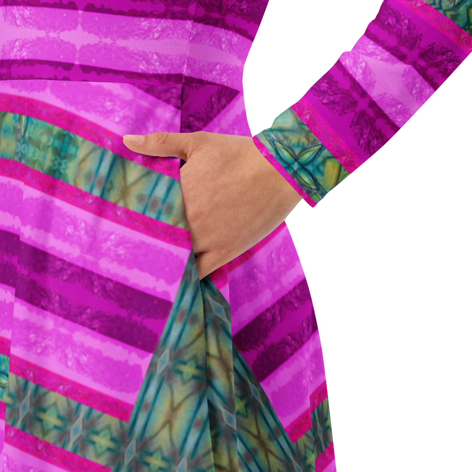 Long Sleeve Midi Dress (Her/Muliebris)(Rind#9 Rind Link) RJSTH@Fabric#9 RJSTHS2022 RJS