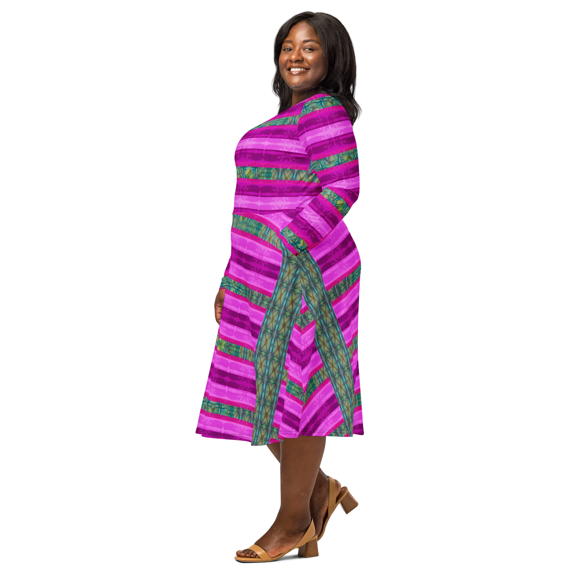 Long Sleeve Midi Dress (Her/Muliebris)(Rind#9 Rind Link) RJSTH@Fabric#9 RJSTHS2022 RJS