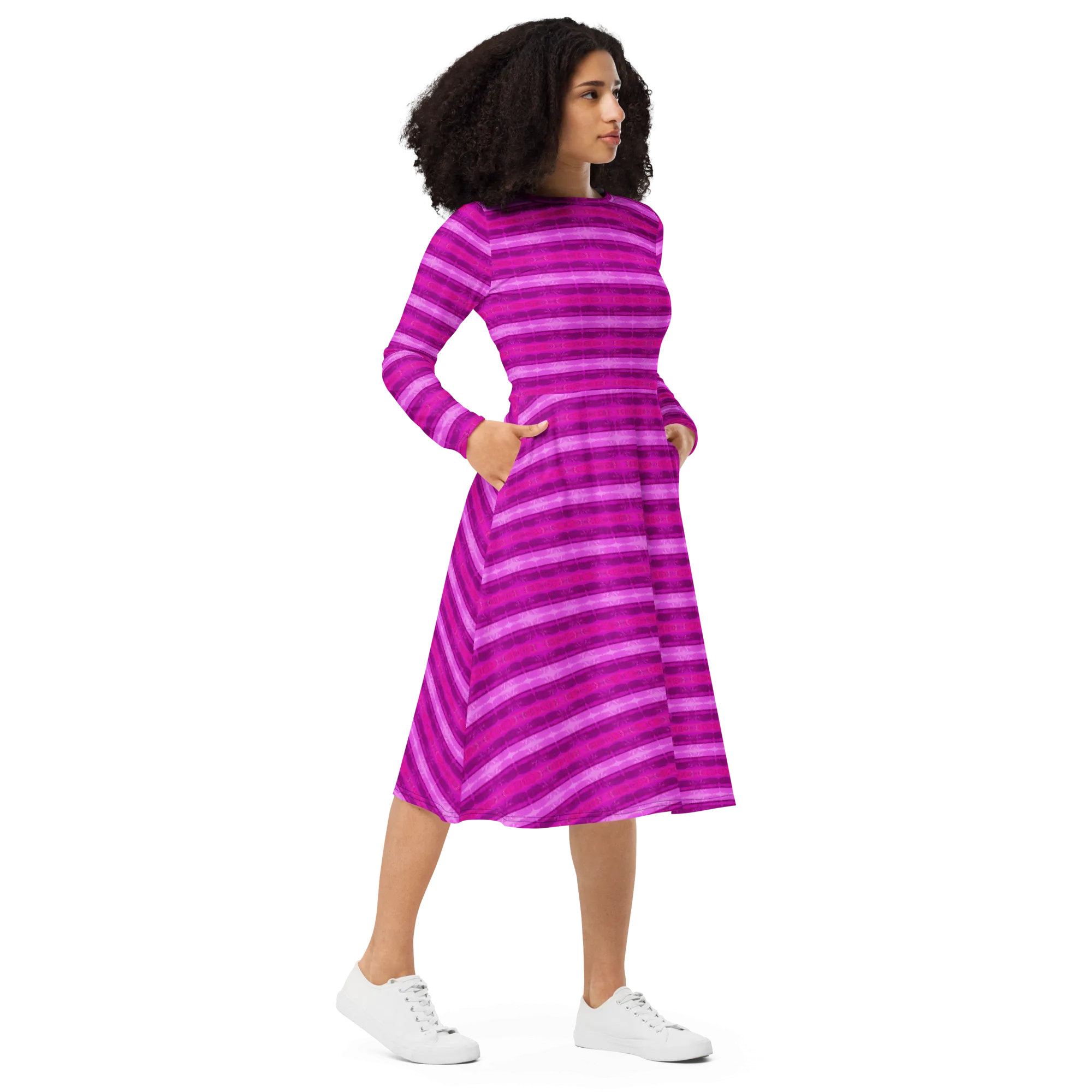 Long Sleeve Midi Dress (Her/Muliebris)(Rind#9 Rind Link) RJSTH@Fabric#9 RJTHS2022 RJS