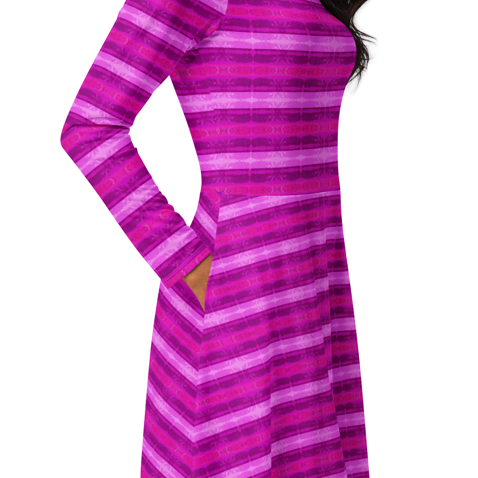 Long Sleeve Midi Dress (Her/Muliebris)(Rind#9 Rind Link) RJSTH@Fabric#9 RJTHS2022 RJS