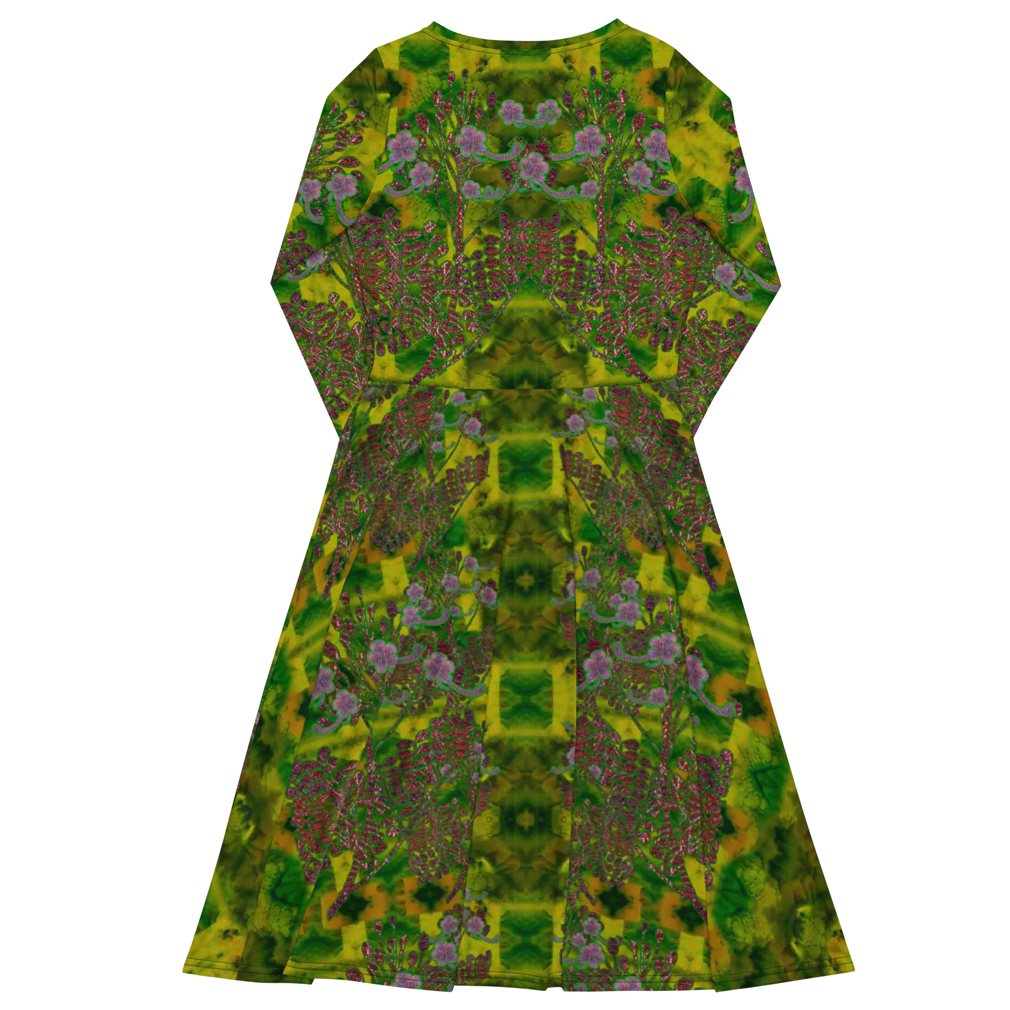 Long Sleeve Midi Dress (Her/Muliebris)(WindSong Flower) RJSTH@Fabric#5 RJSTHS2022 RJS