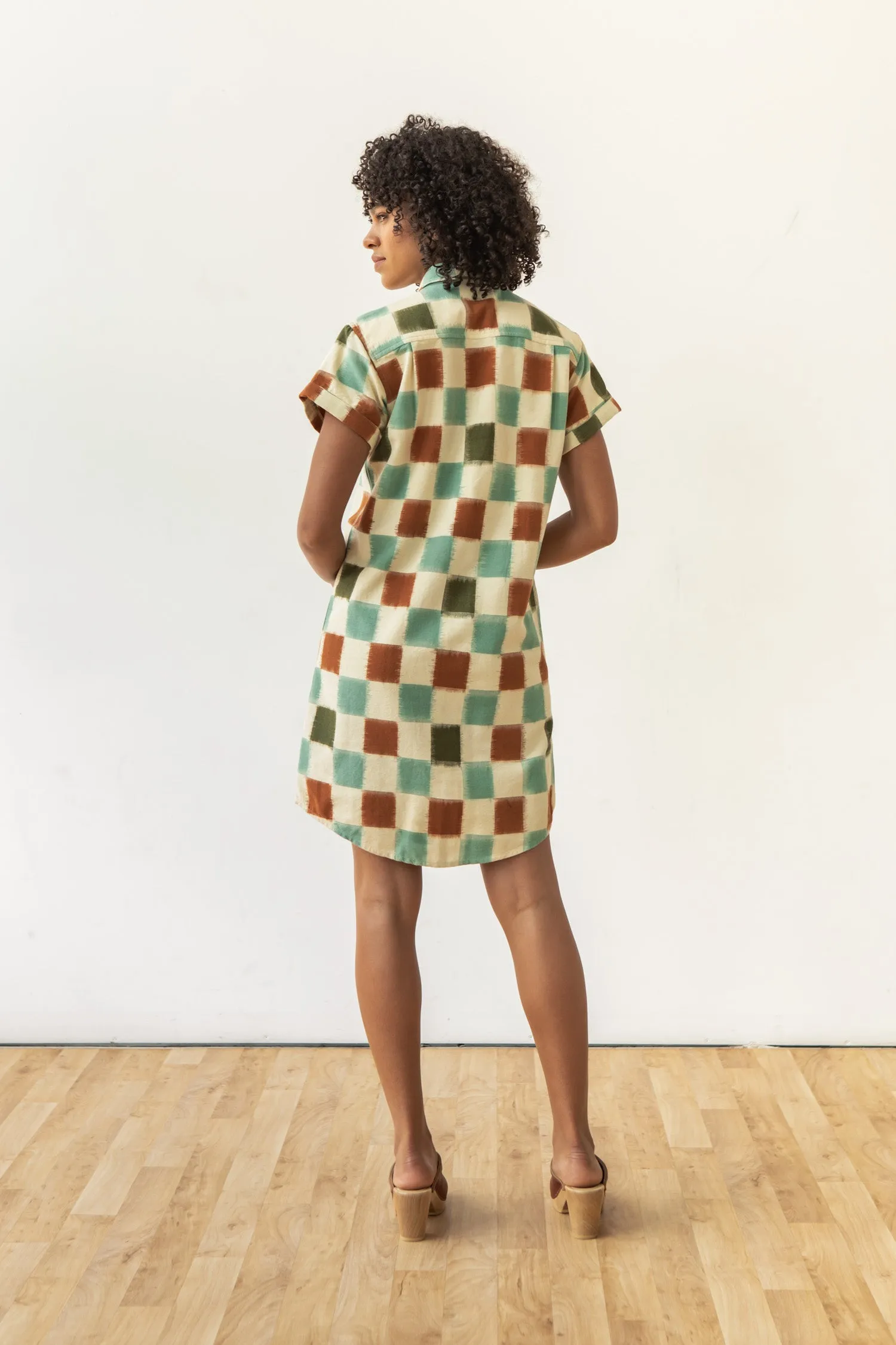 Loren Shirt Dress / Mod Checker