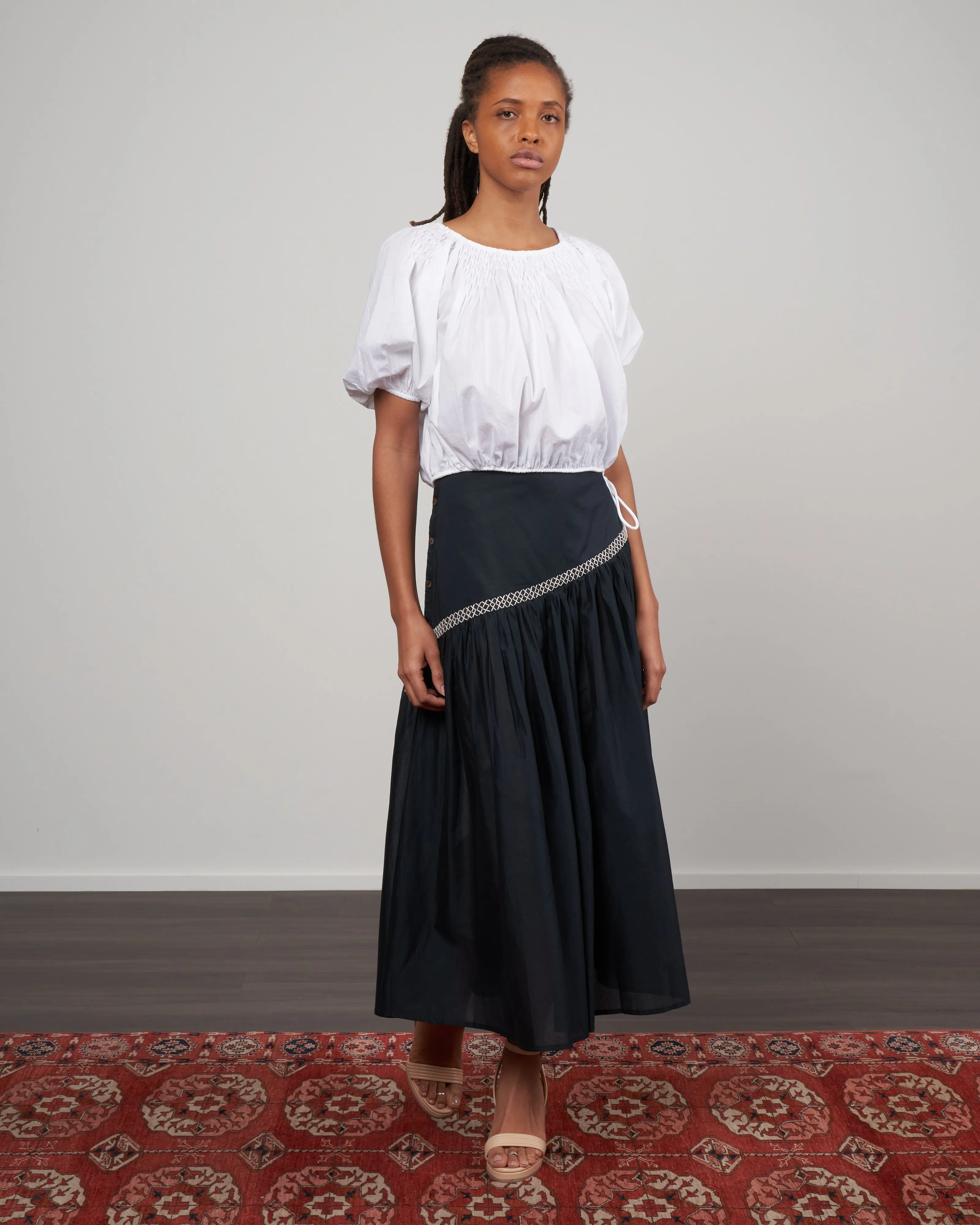 lotus blouse - white