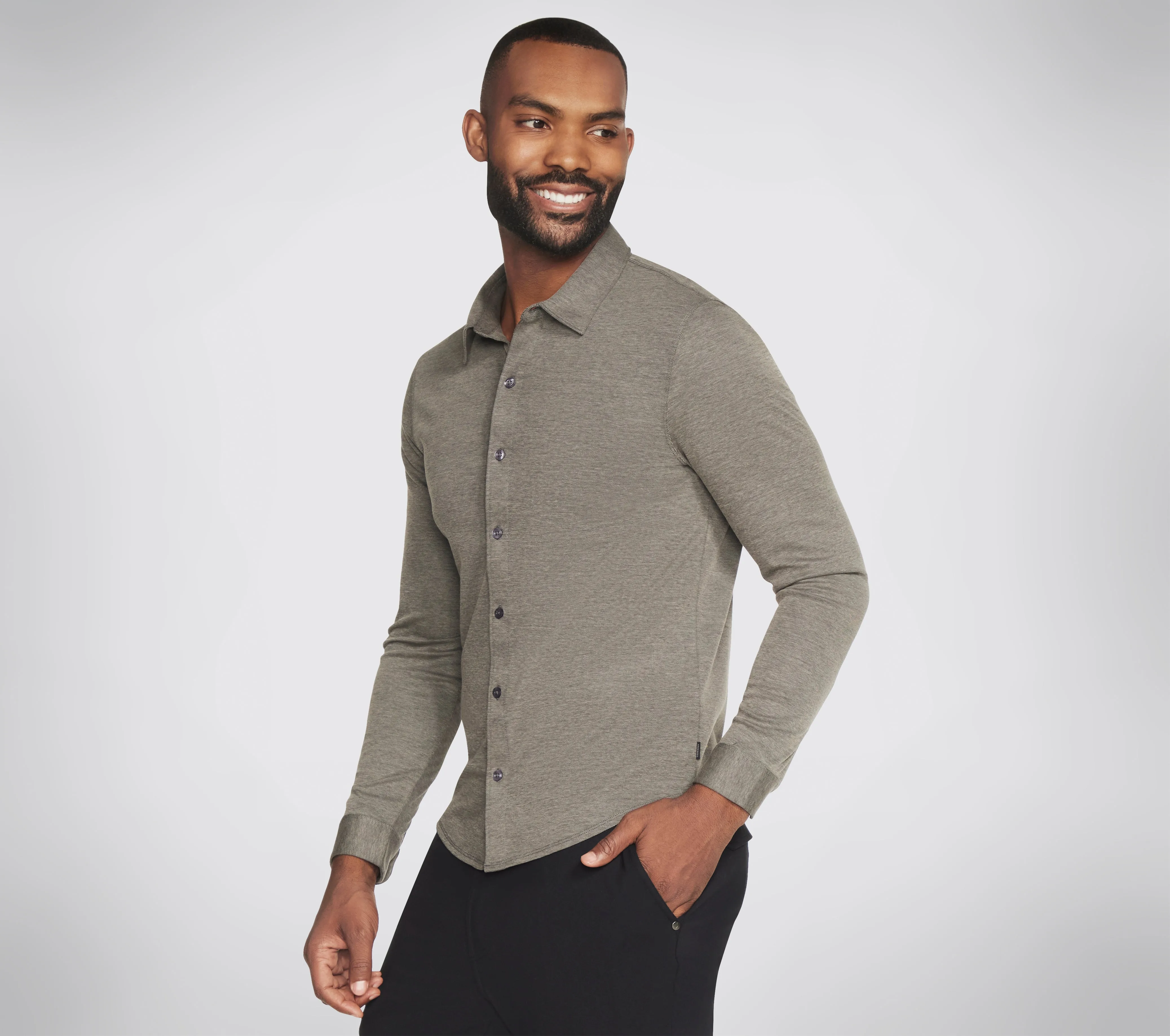 LT105 - SKECHERS OFF DUTY BUTTON DOWN SHIRT