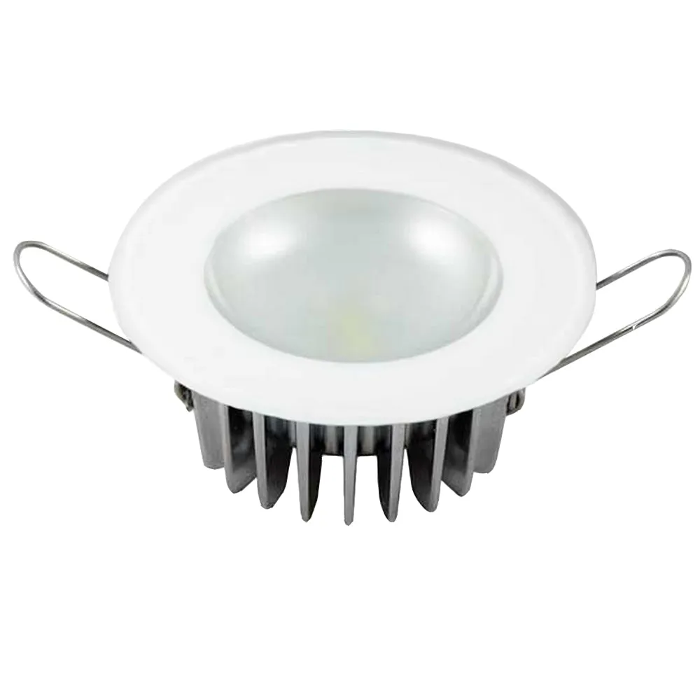 Lumitec Mirage - Flush Mount Down Light - Glass Finish - 3-Color Red/Blue Non Dimming w/White Dimming [113198]