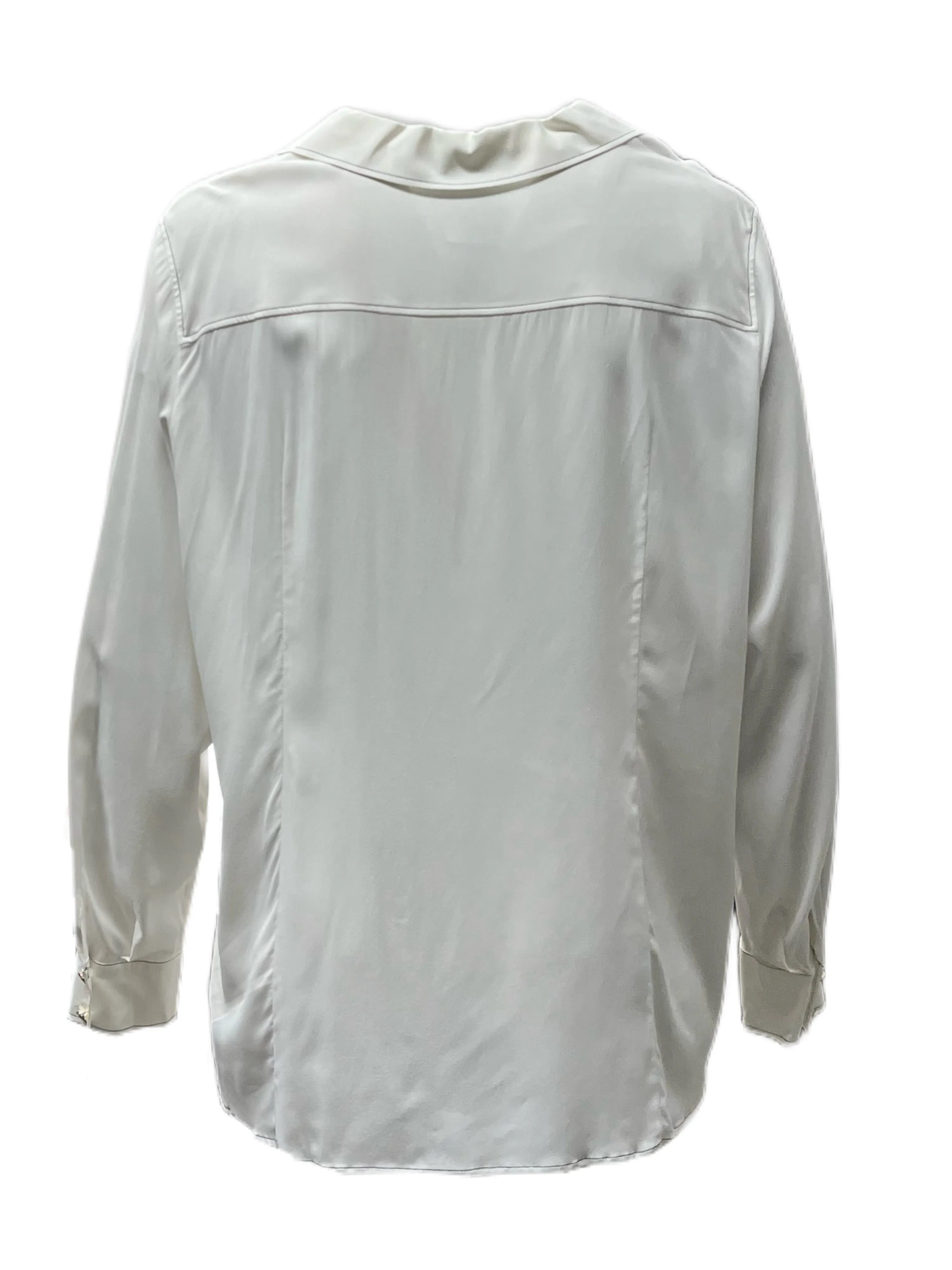 Marina Rinaldi Women's White Bandiera Button Down Shirt NWT