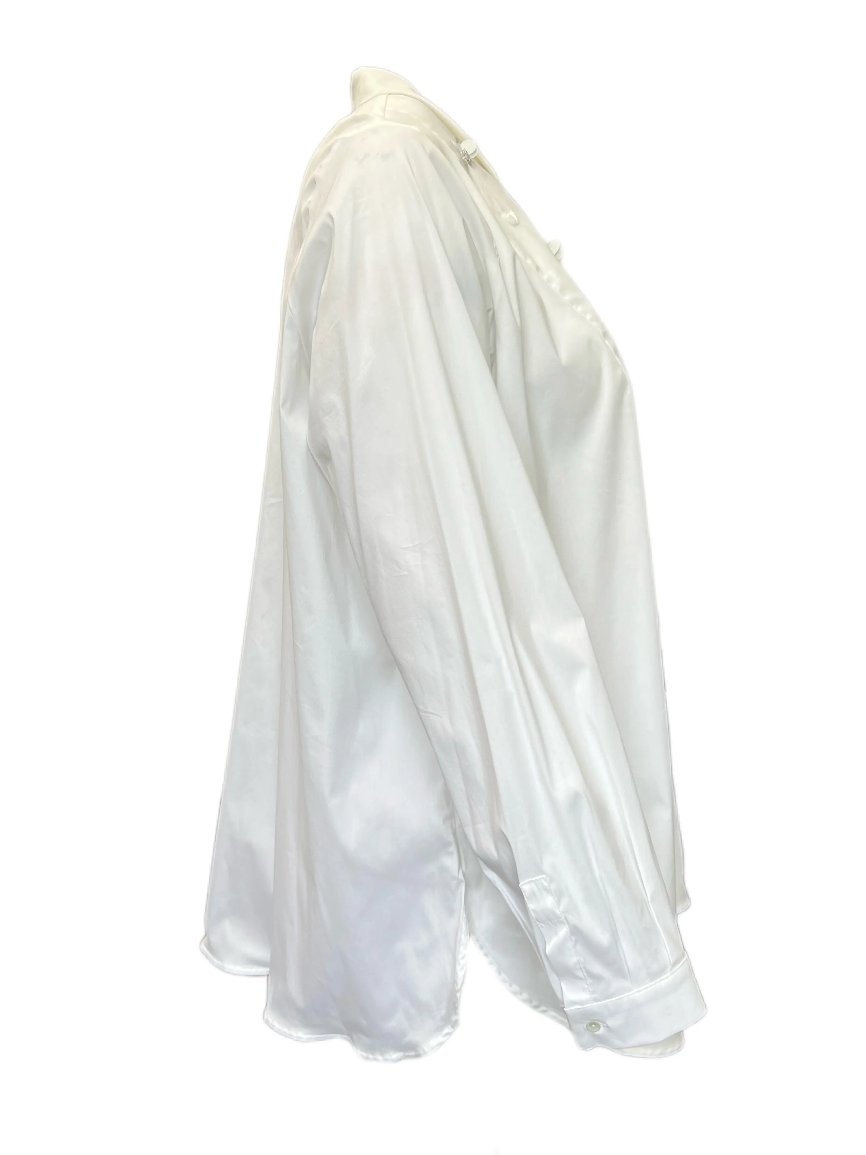 Marina Rinaldi Women's White Beuty Button Down Shirt NWT