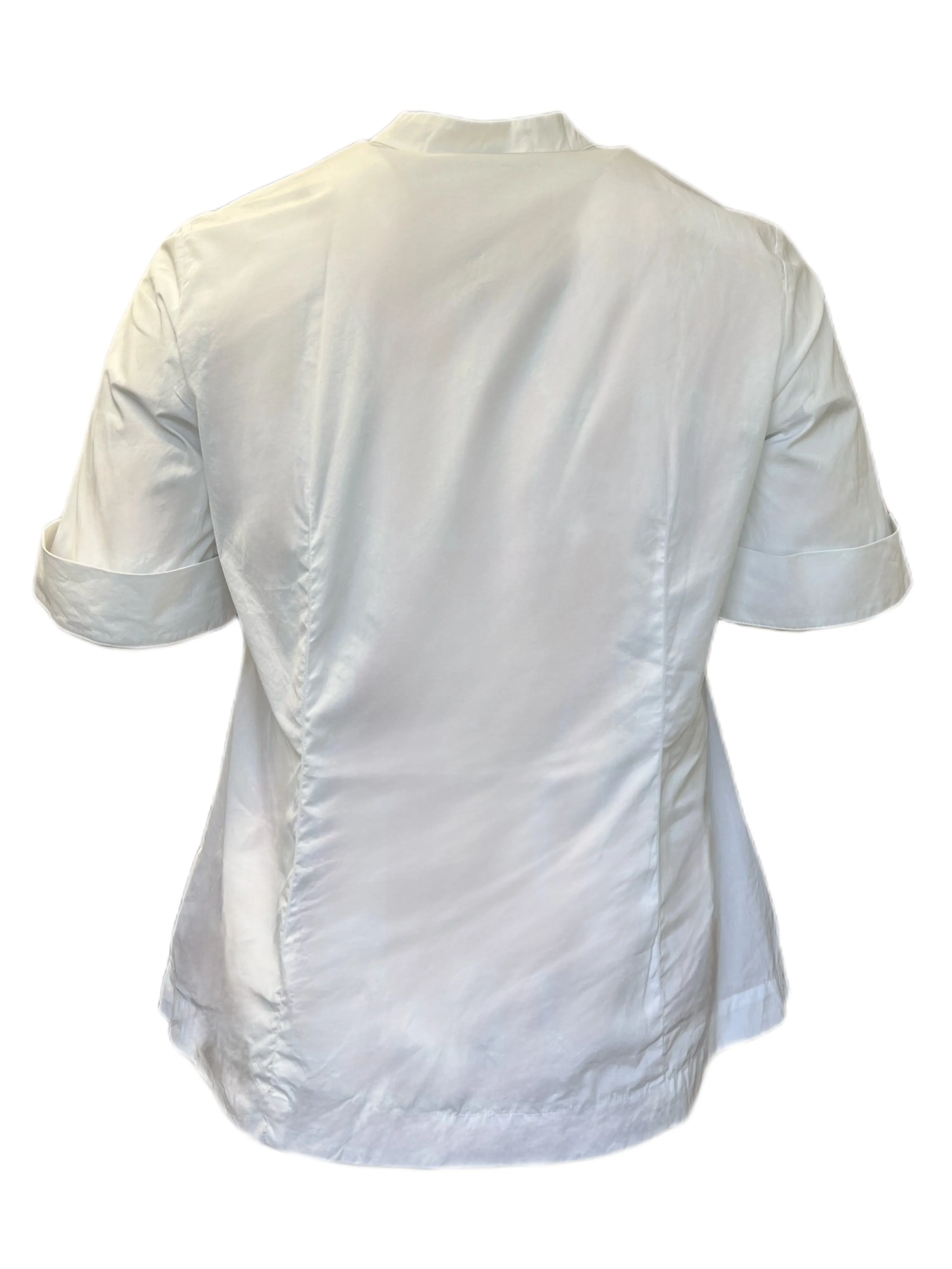 Marina Rinaldi Women's White Brenda Button Down Cotton Shirt Size 12W/21 NWT