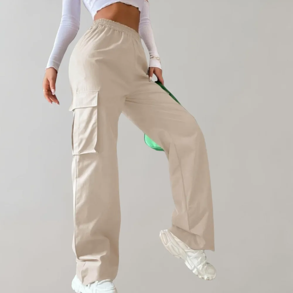 Marjo - Straight cut cargo pants for women