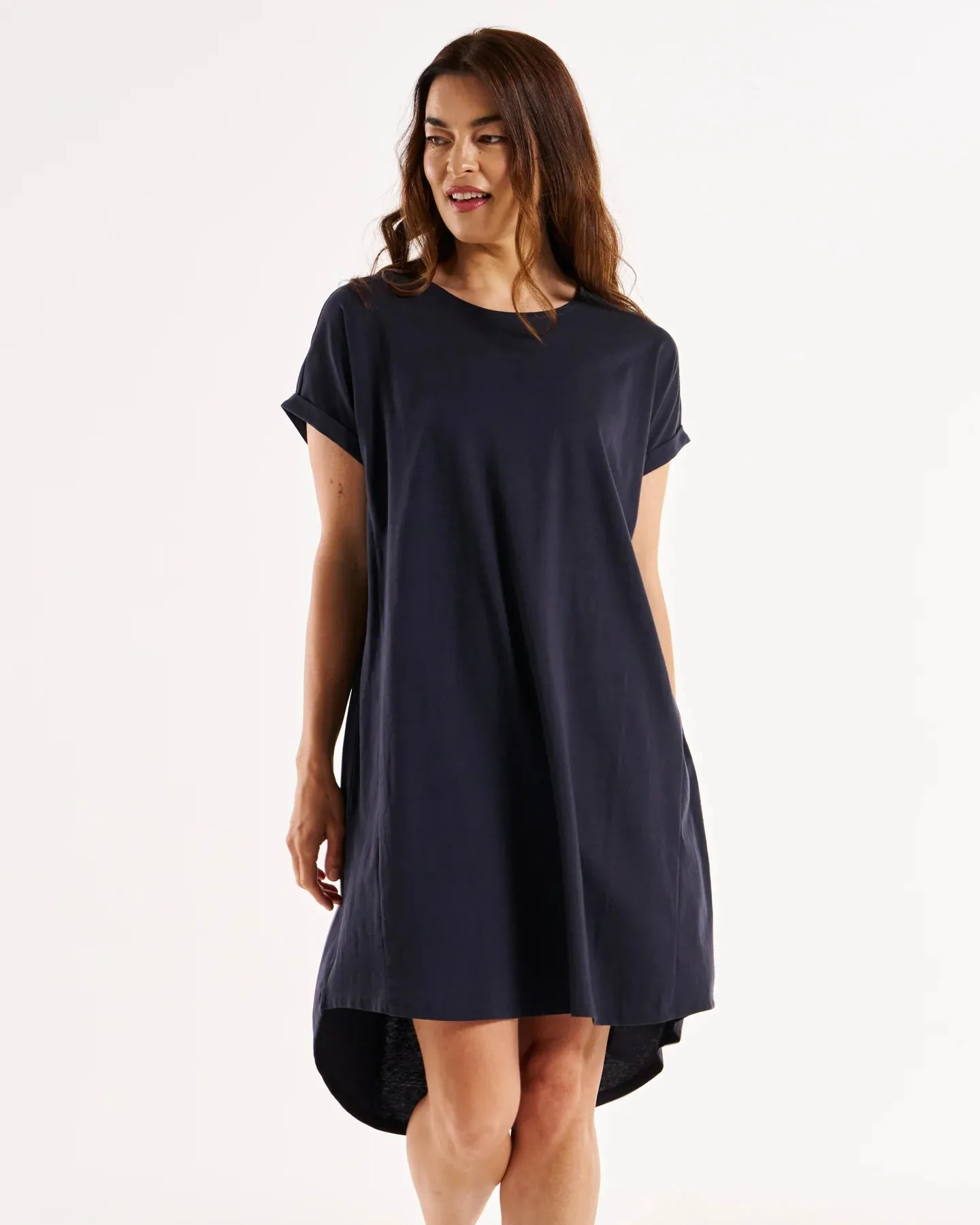 Maxine T Shirt Dress - Coal