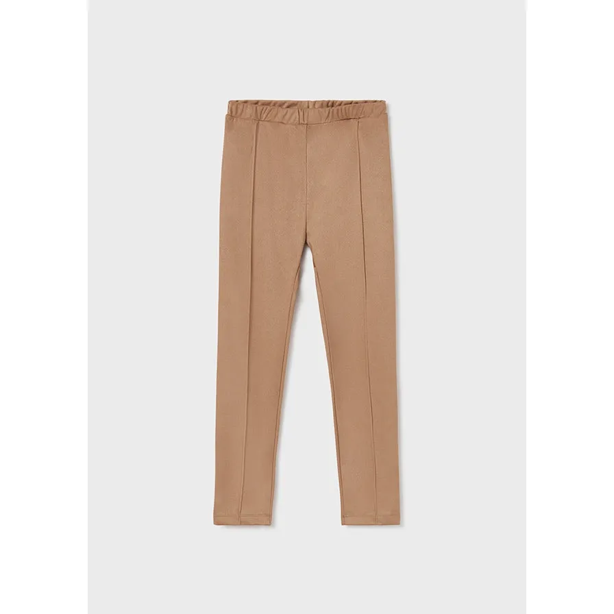Mayoral Faux Suede Leggings - Cocoa