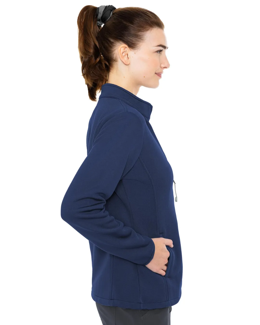 Medcouture Women's Navy Scrub Jacket- 8684