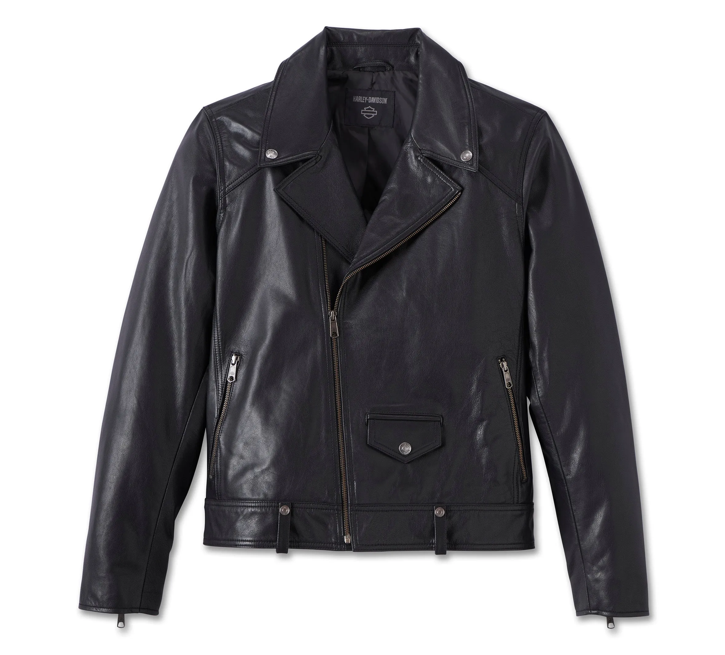 Men's Motorbreath Leather Jacket - Black Leather