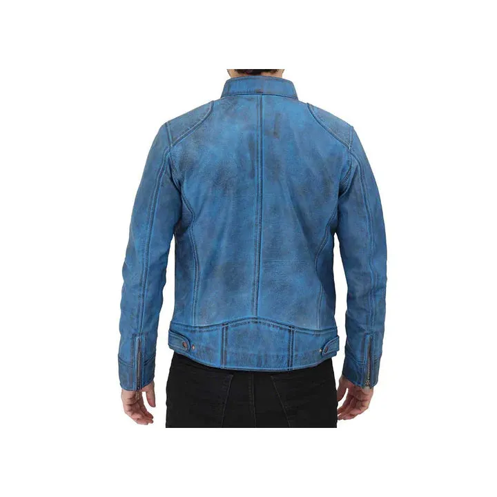 Men's Slim Fit Original Leather Biker Jacket