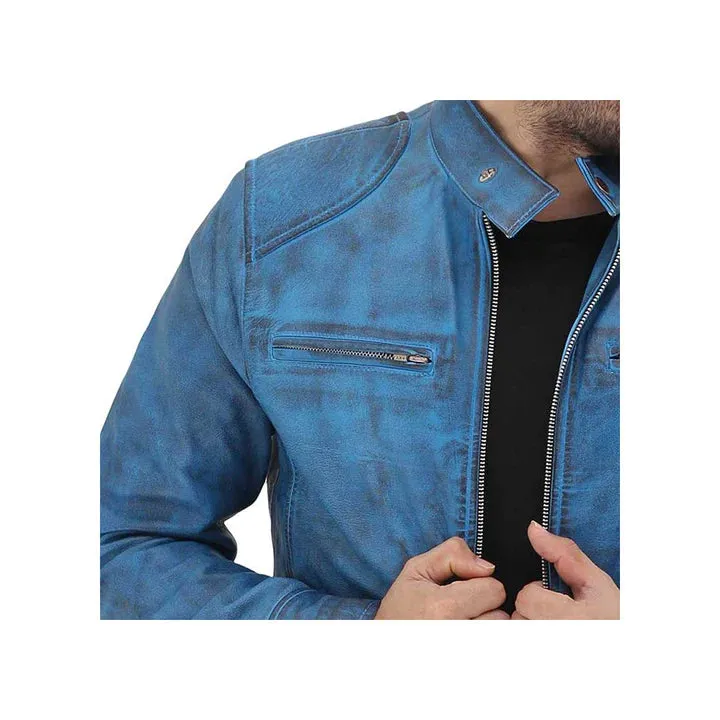 Men's Slim Fit Original Leather Biker Jacket