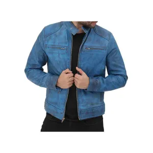 Men's Slim Fit Original Leather Biker Jacket